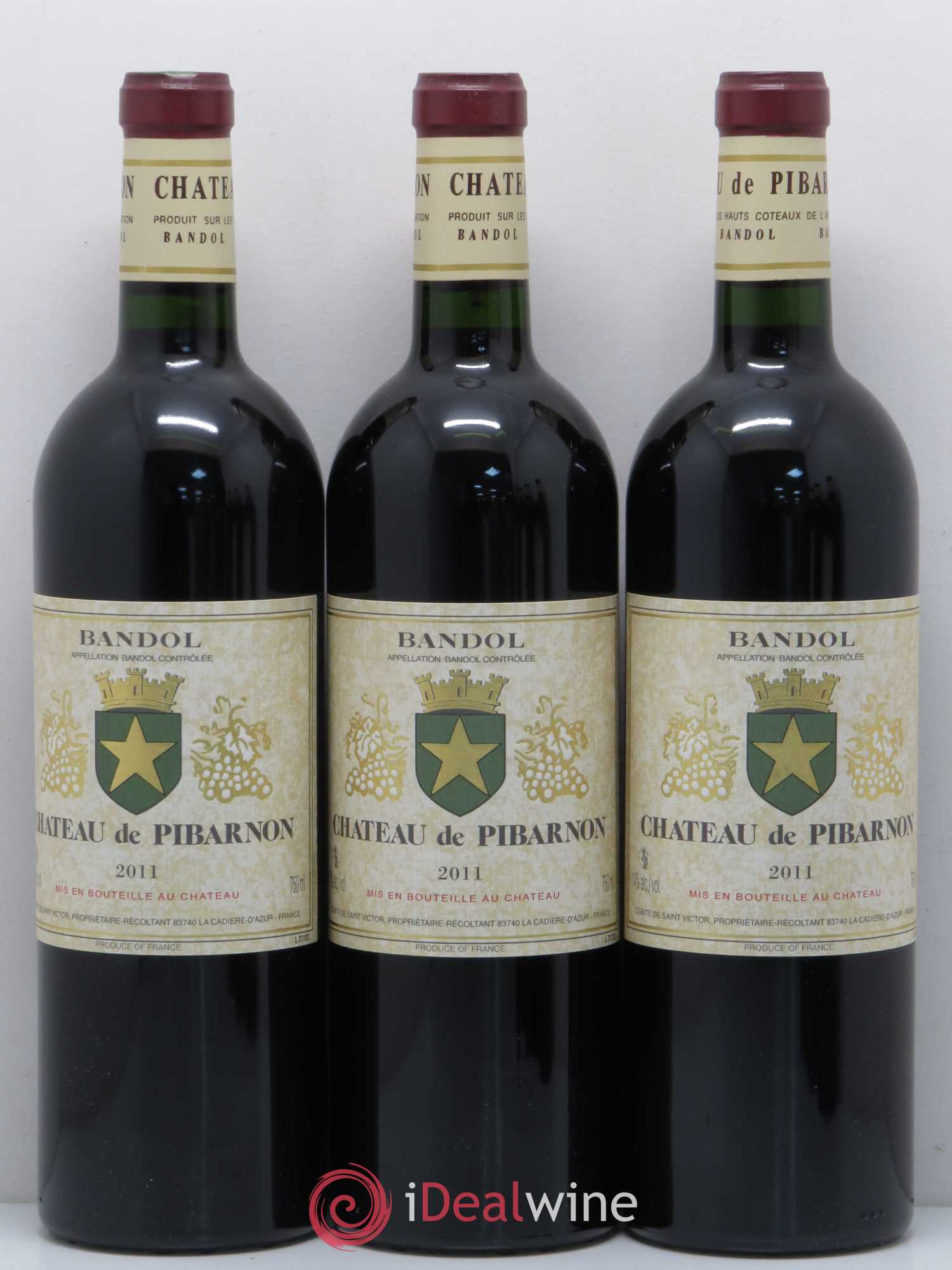 Bandol Château de Pibarnon Comte de Saint-Victor 2011 - Lot de 6 bouteilles - 2