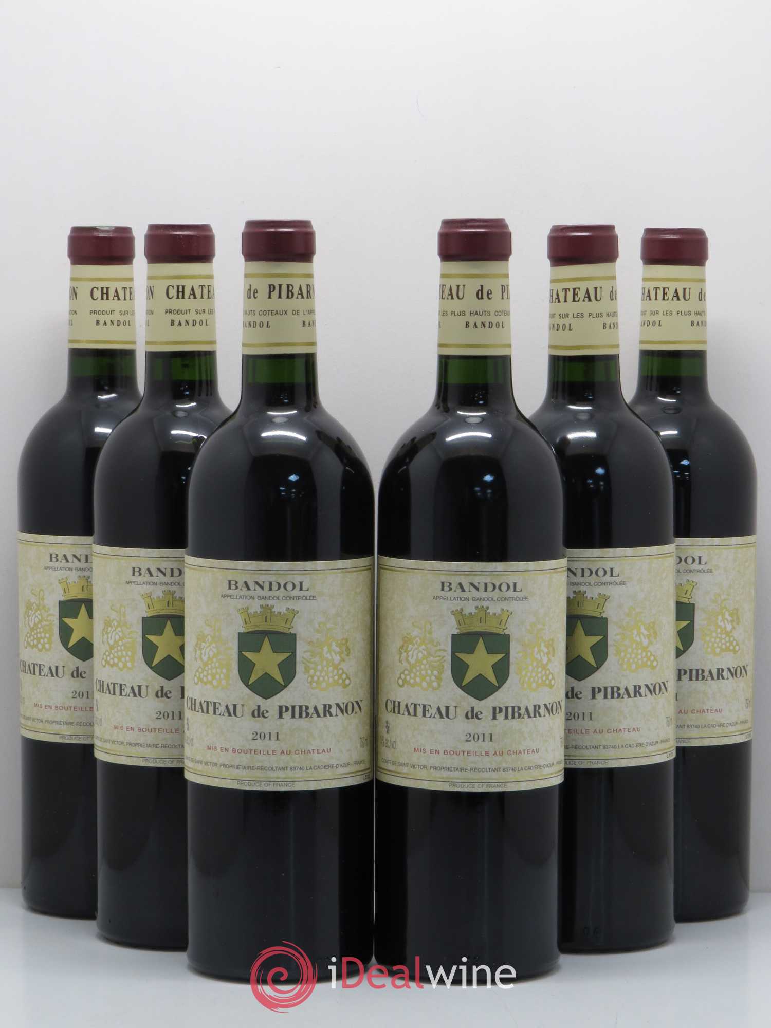 Bandol Château de Pibarnon Comte de Saint-Victor 2011 - Lot de 6 bouteilles - 0