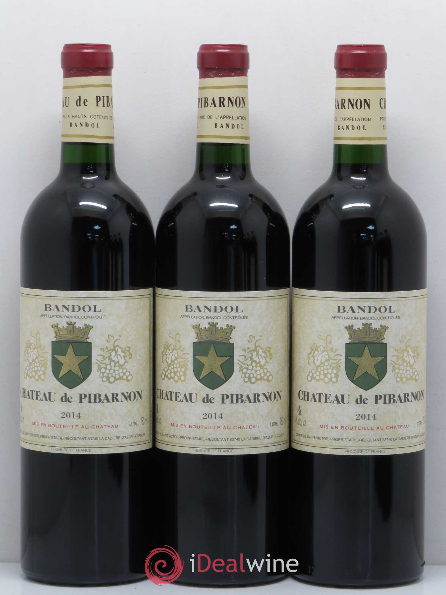 Bandol Château de Pibarnon Comte de Saint-Victor 2014 - Lot de 6 bouteilles - 1