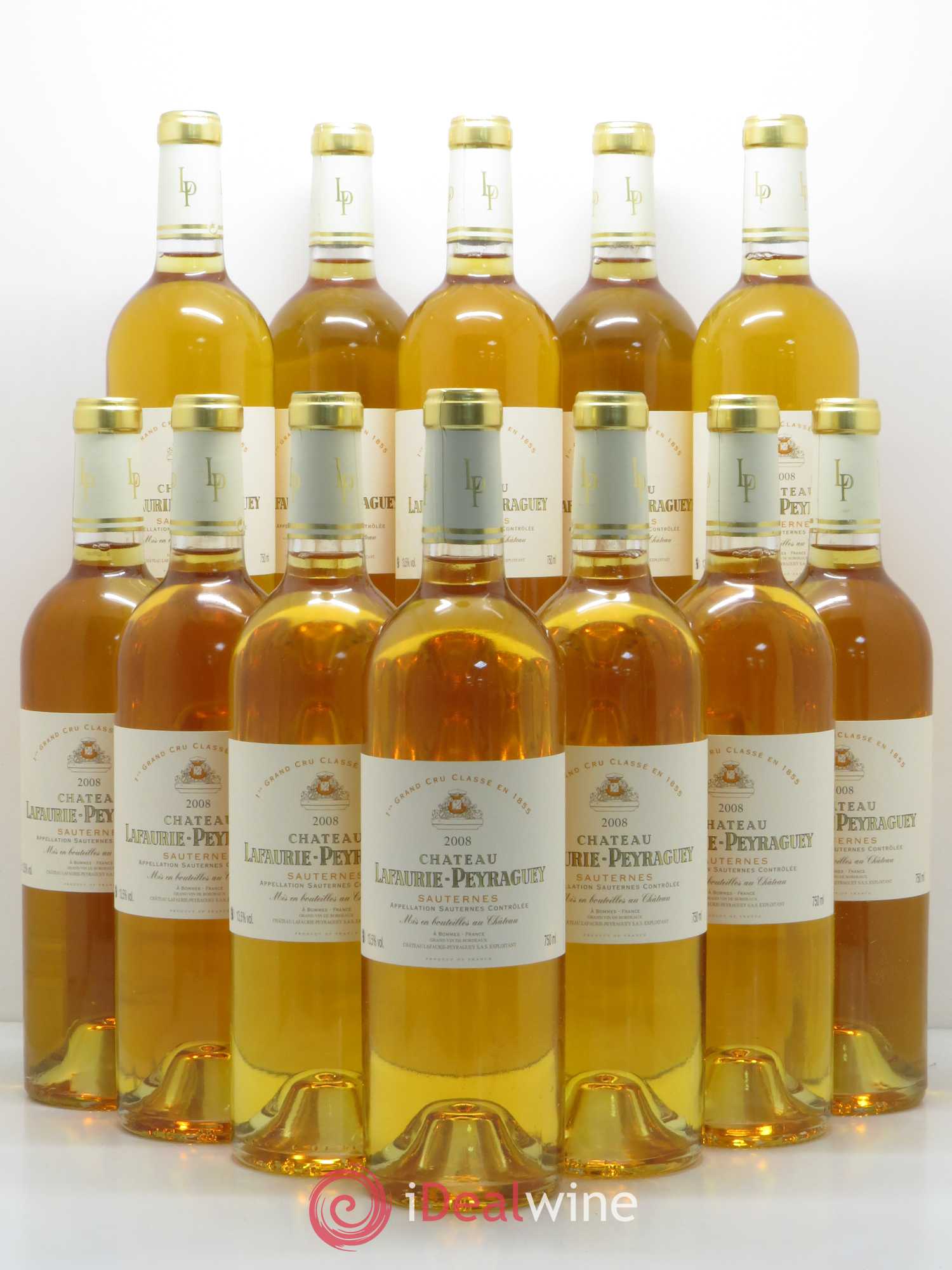 Château Lafaurie-Peyraguey 1er Grand Cru Classé 2008 - Lotto di 12 bottiglie - 0