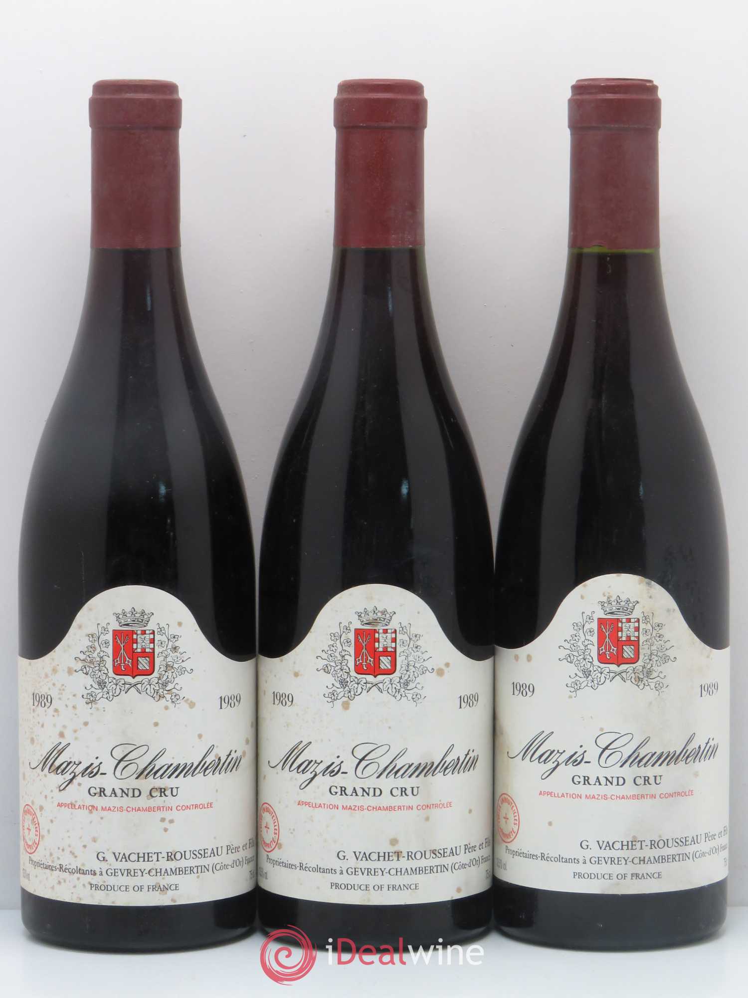 Mazis-Chambertin Grand Cru Domaine Vachet Rousseau 1989 - Lot de 6 bouteilles - 2