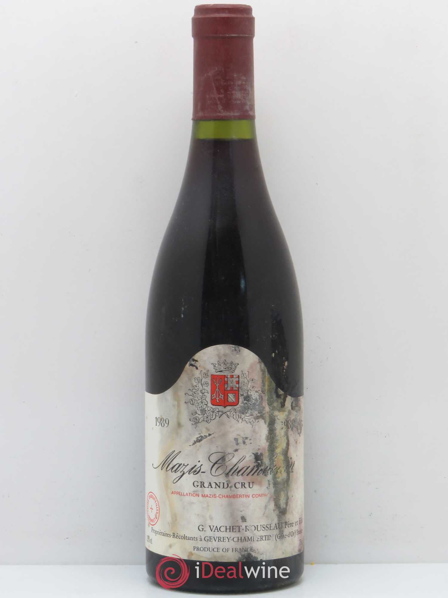 Mazis-Chambertin Grand Cru Domaine Vachet Rousseau 1989 - Lot de 1 bouteille - 0