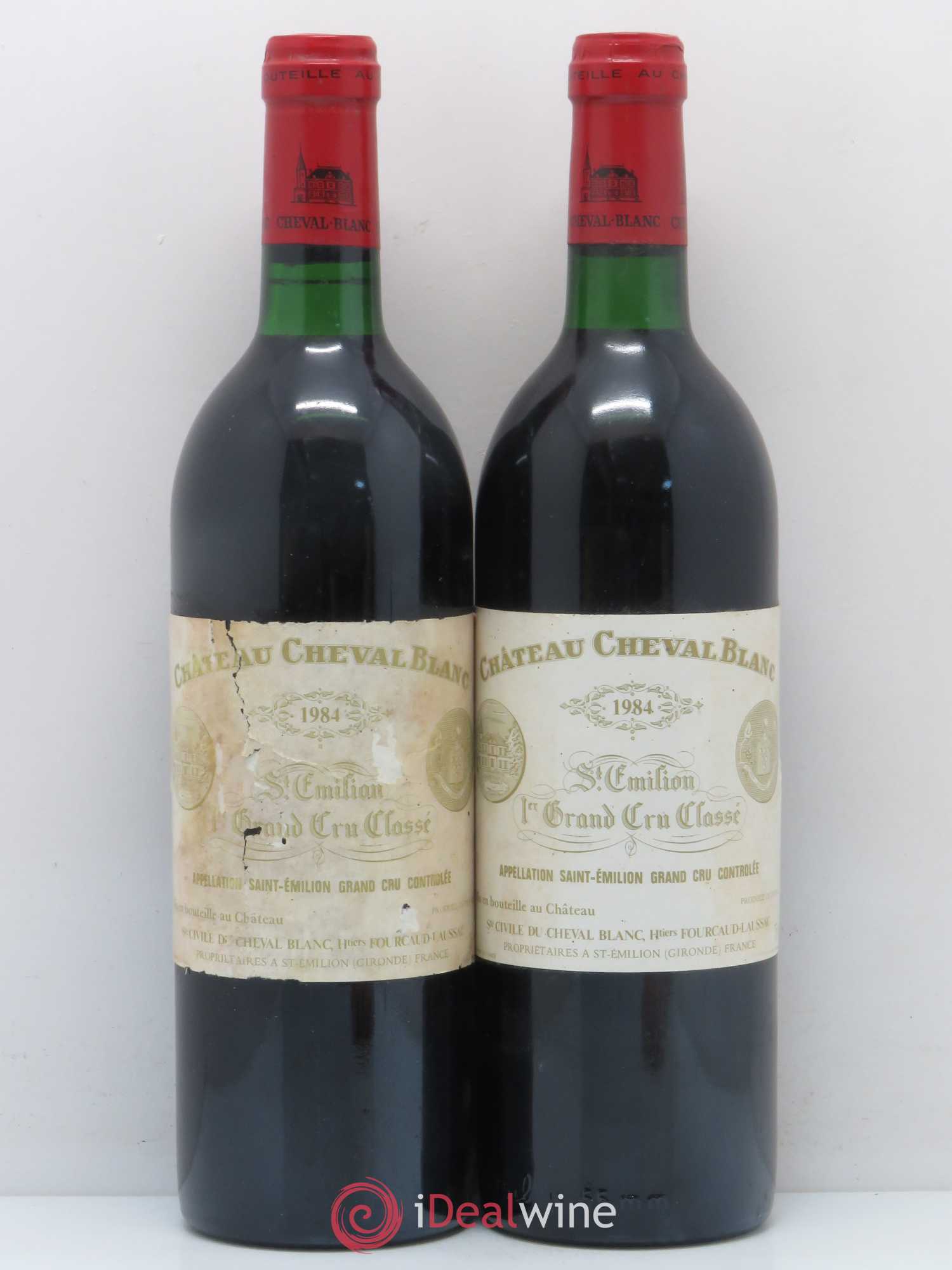Château Cheval Blanc 1er Grand Cru Classé A 1984 - Lot de 2 bouteilles - 0