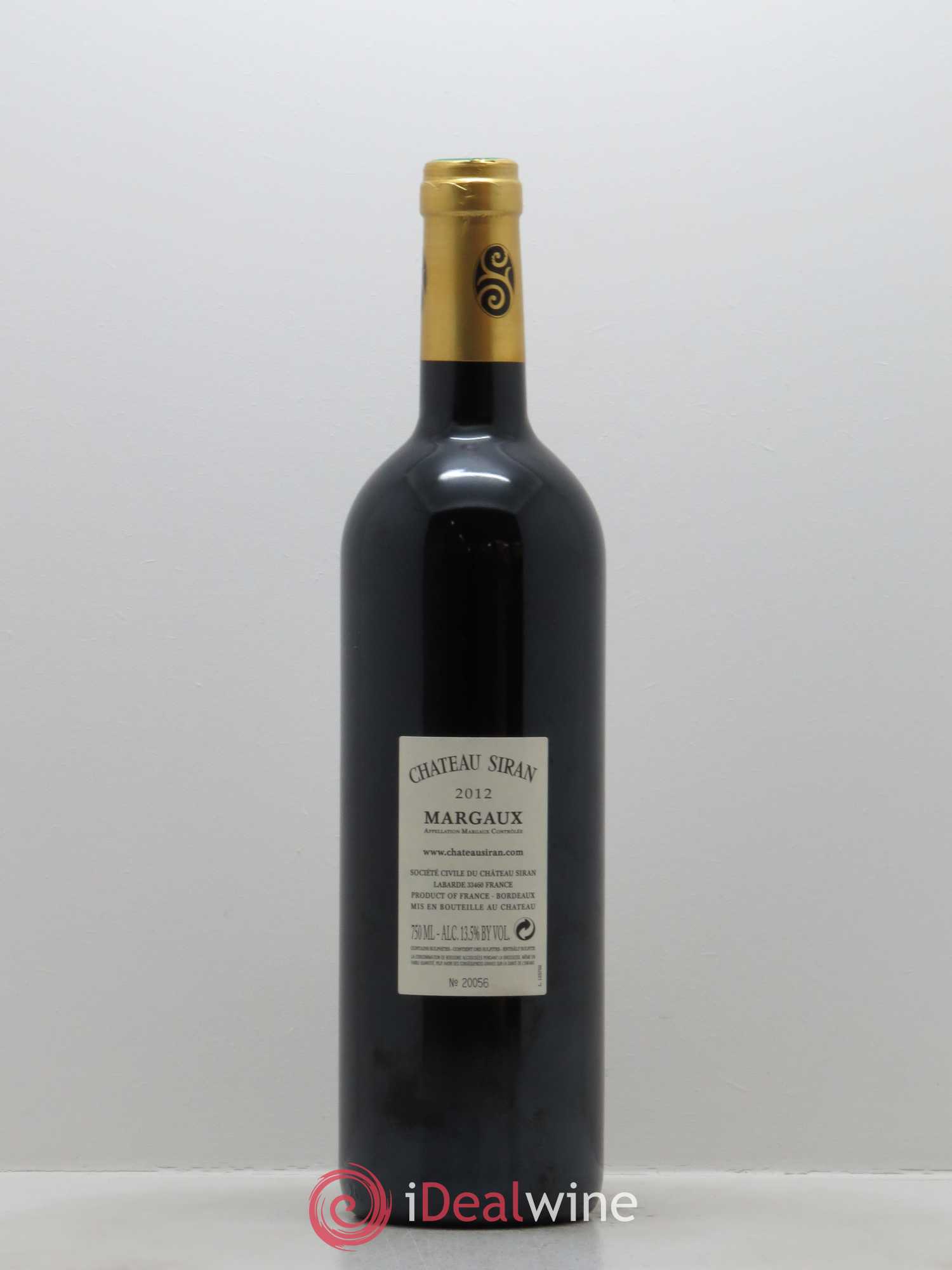 Château Siran 2012 - Lot de 1 bouteille - 1