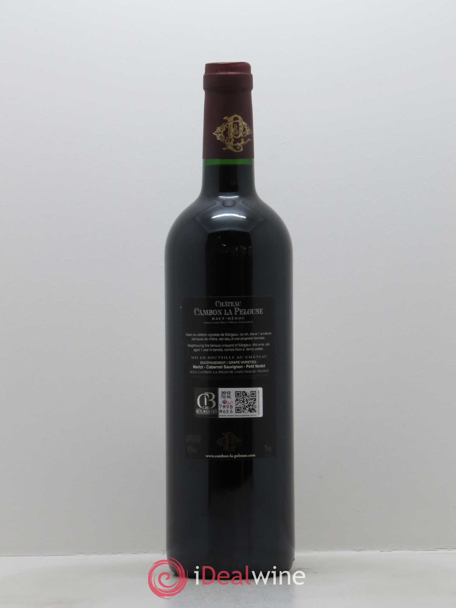 Château Cambon la Pelouse Cru Bourgeois 2012 - Lot de 1 bouteille - 1