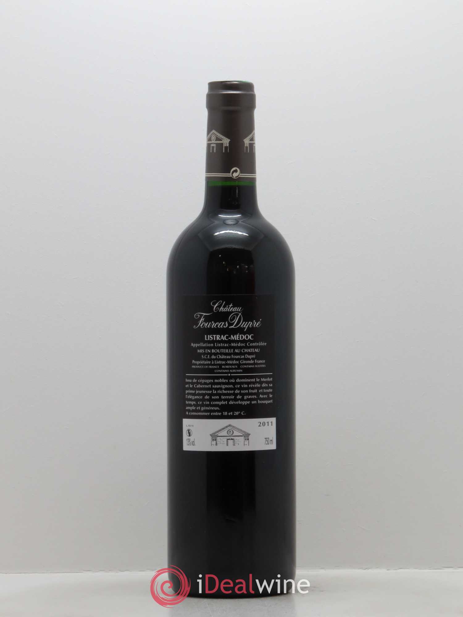 Château Fourcas Dupré 2011 - Lot de 1 bouteille - 1