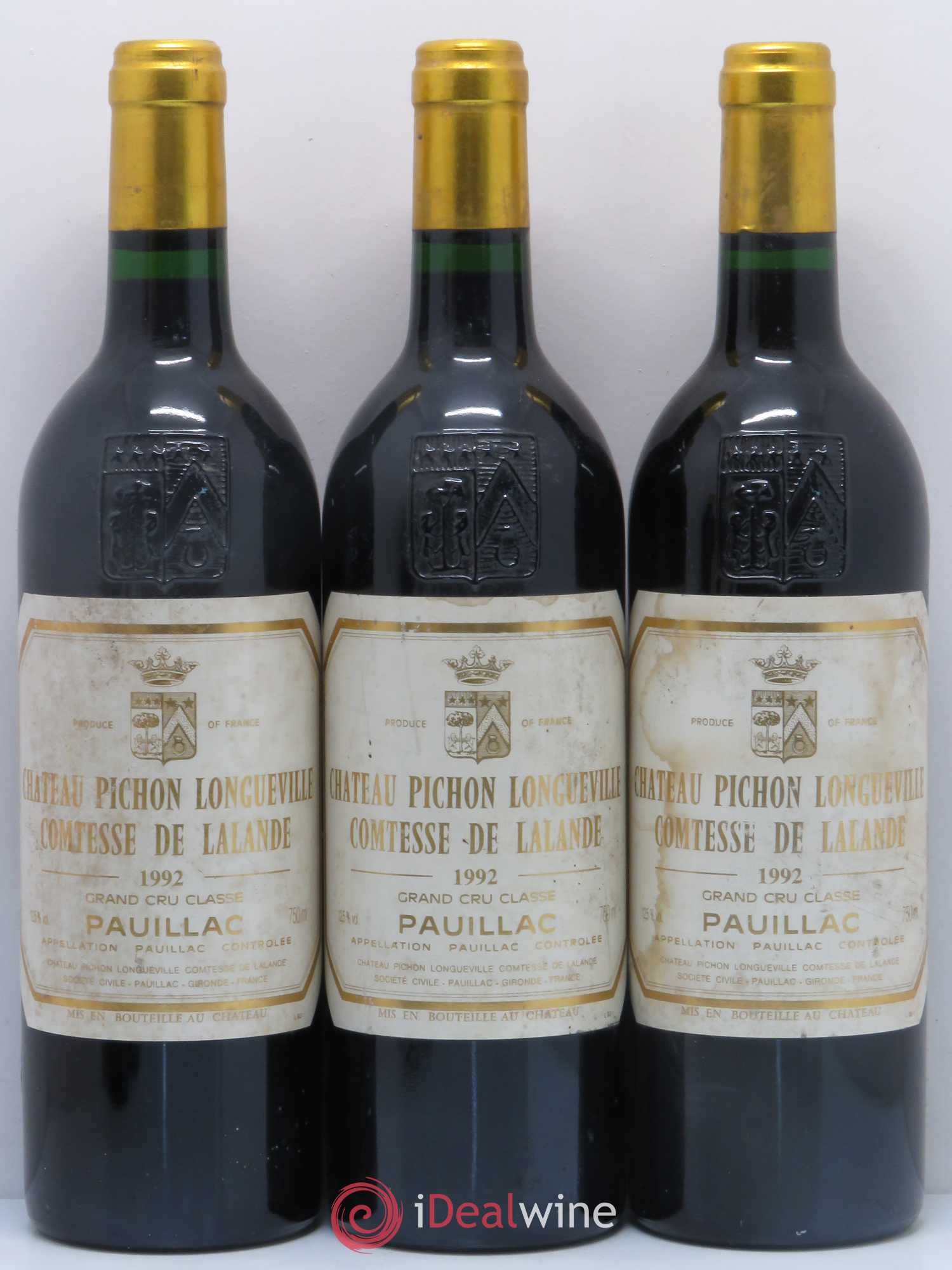 Château Pichon Longueville Comtesse de Lalande 2ème Grand Cru Classé 1992 - Lot de 6 bouteilles - 1