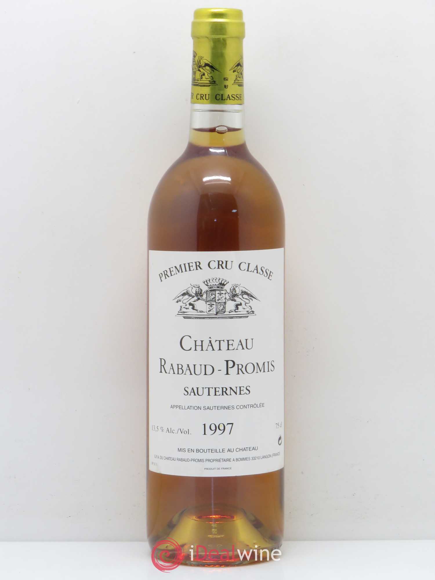 Château Rabaud Promis 1er Grand Cru Classé (senza prezzo di riserva) 1997 - Lotto di 1 bottiglia - 0