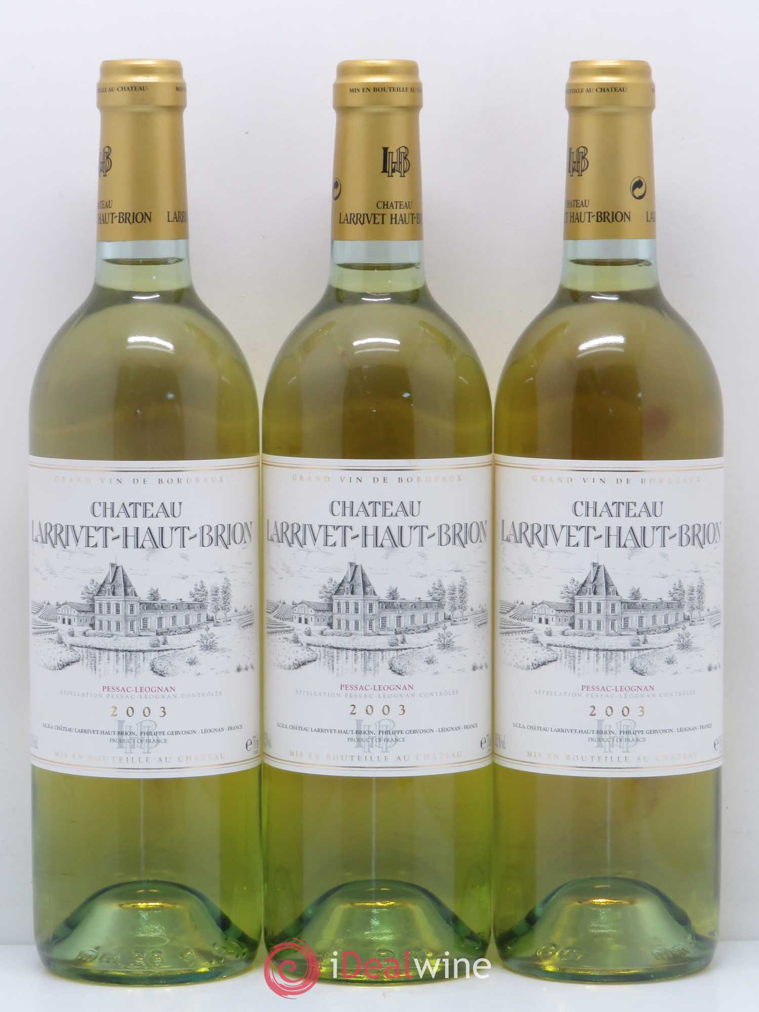 Château Larrivet Haut-Brion 2003 - Lot de 12 bouteilles - 2