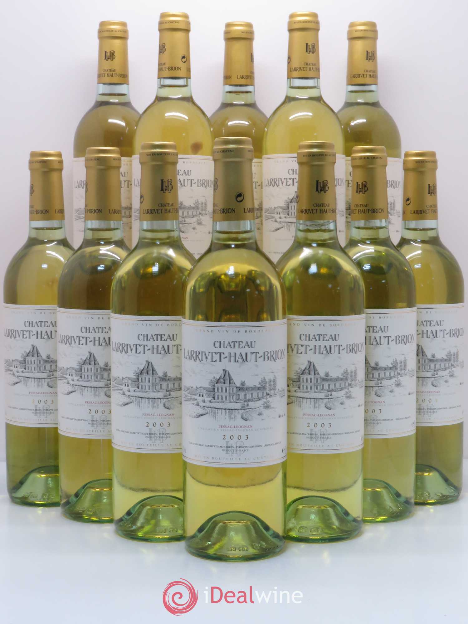 Château Larrivet Haut-Brion 2003 - Lot de 12 bouteilles - 0