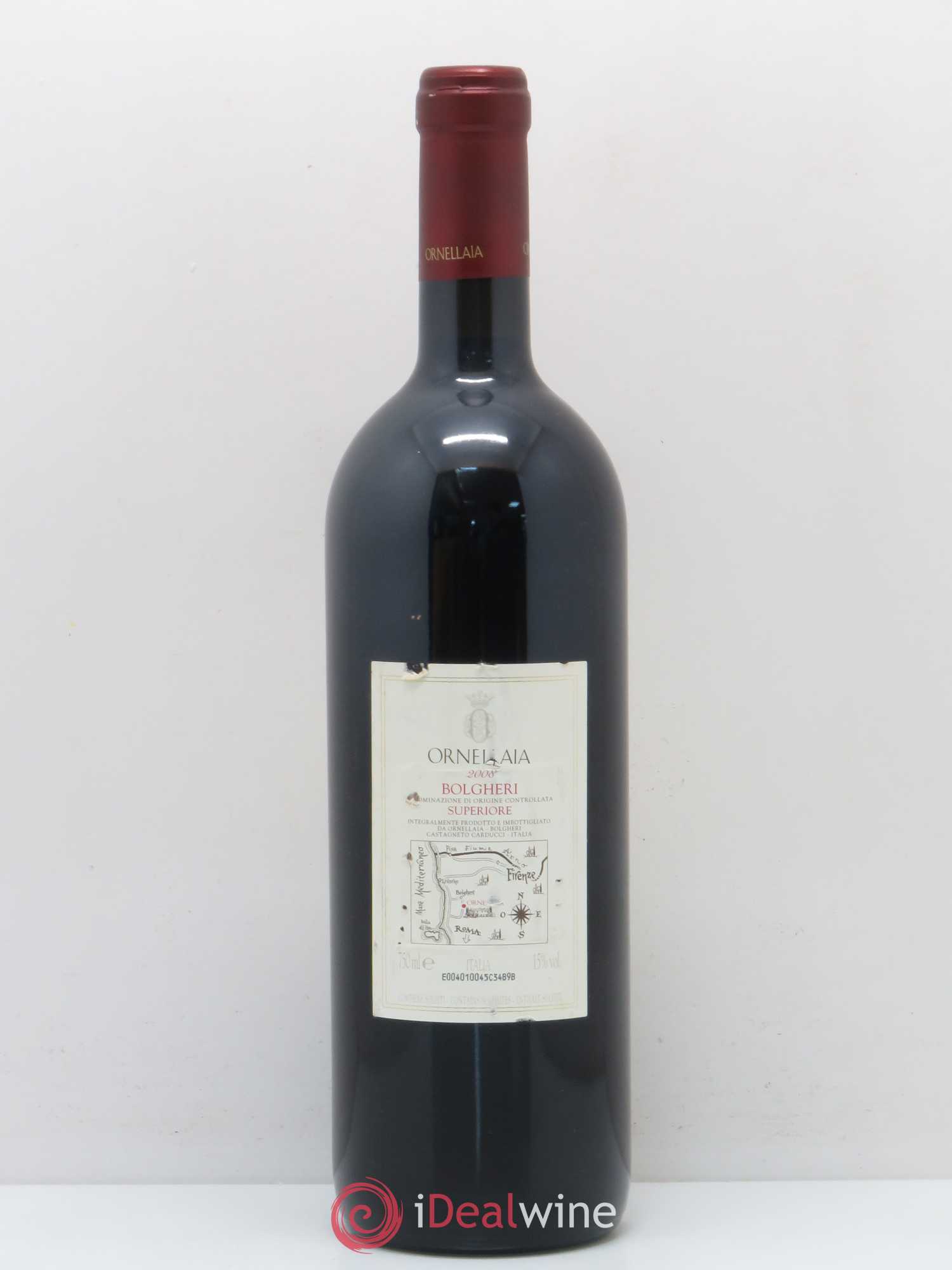 Bolgheri DOC Superiore Ornellaia Tenuta Dell'Ornellaia - Frescobaldi 2008 - Lot de 1 bouteille - 1