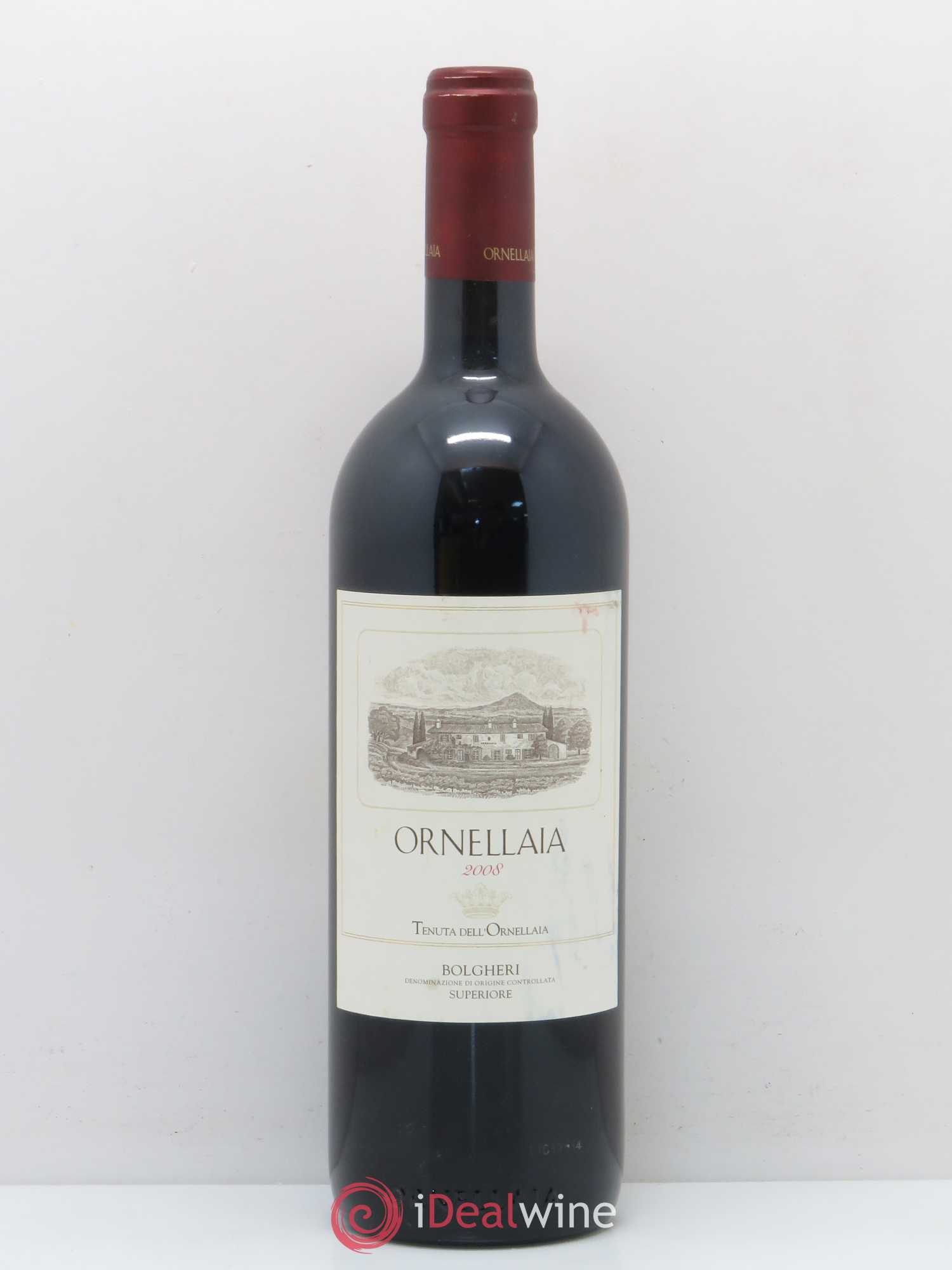 Bolgheri DOC Superiore Ornellaia Tenuta Dell'Ornellaia - Frescobaldi 2008 - Lot de 1 bouteille - 0