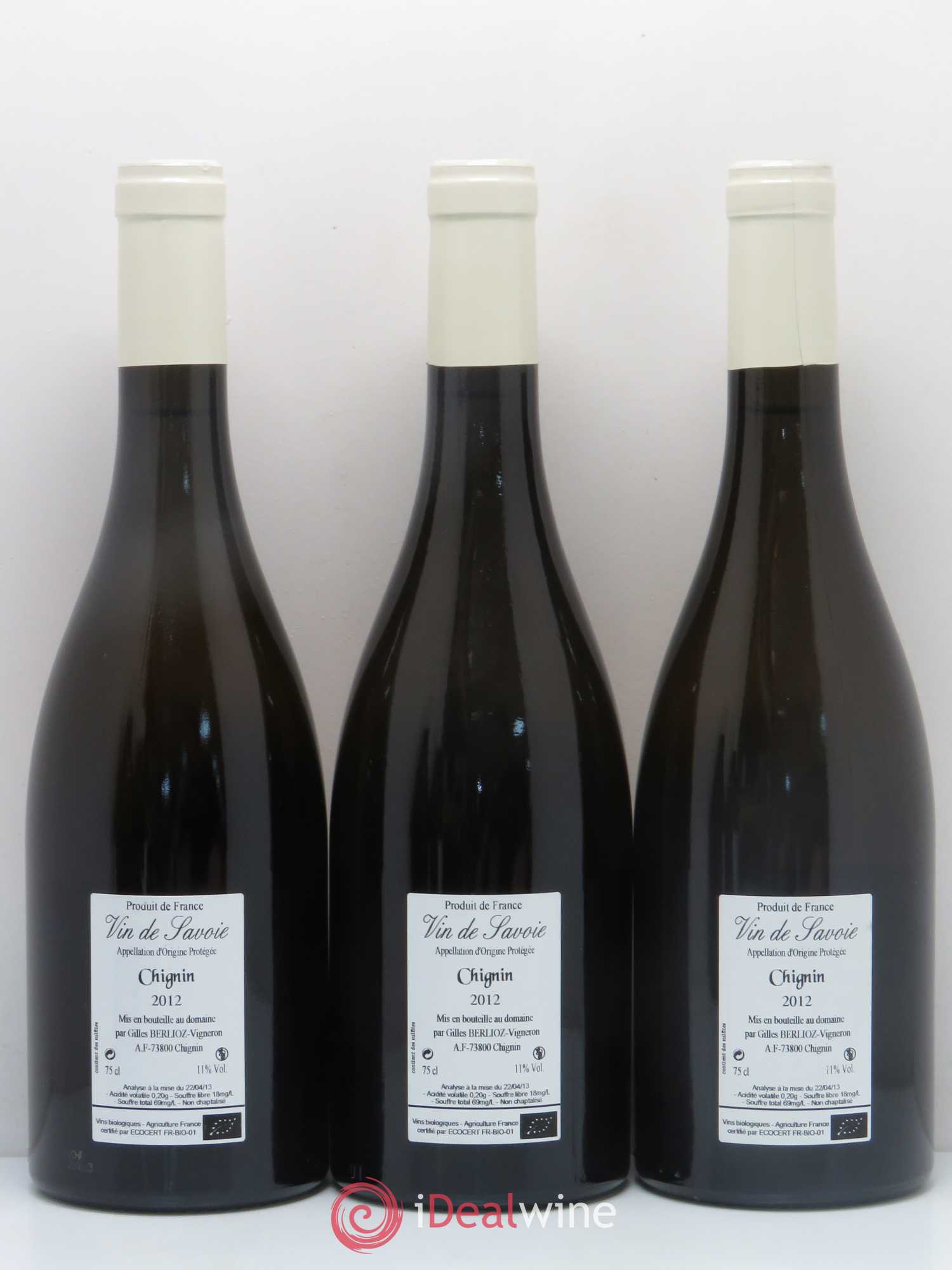 Vin de Savoie Chignin Le Jaja Gilles Berlioz 2012 - Lot de 5 bouteilles - 2