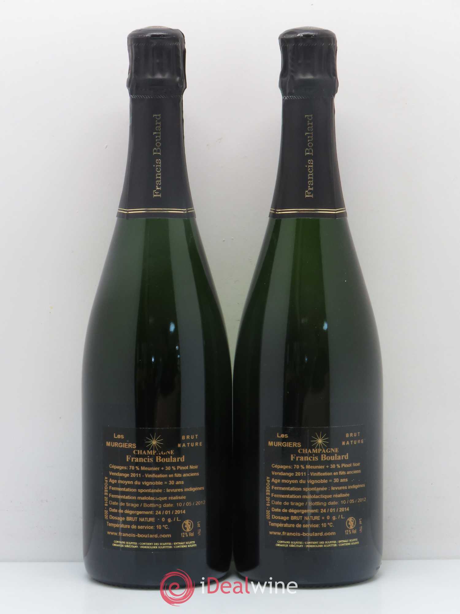 Les Murgiers Brut Nature Francis Boulard - Lot de 2 bouteilles - 1