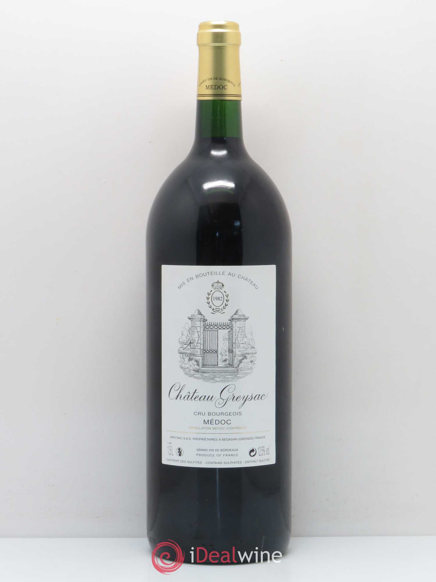 Château Greysac Cru Bourgeois 1982 - Lot de 1 magnum - 0
