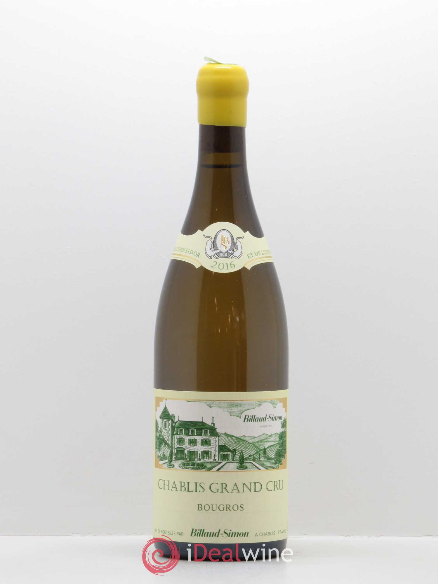 Chablis Grand Cru Bougros Billaud-Simon (Domaine) 2016 - Lot de 1 bouteille - 0