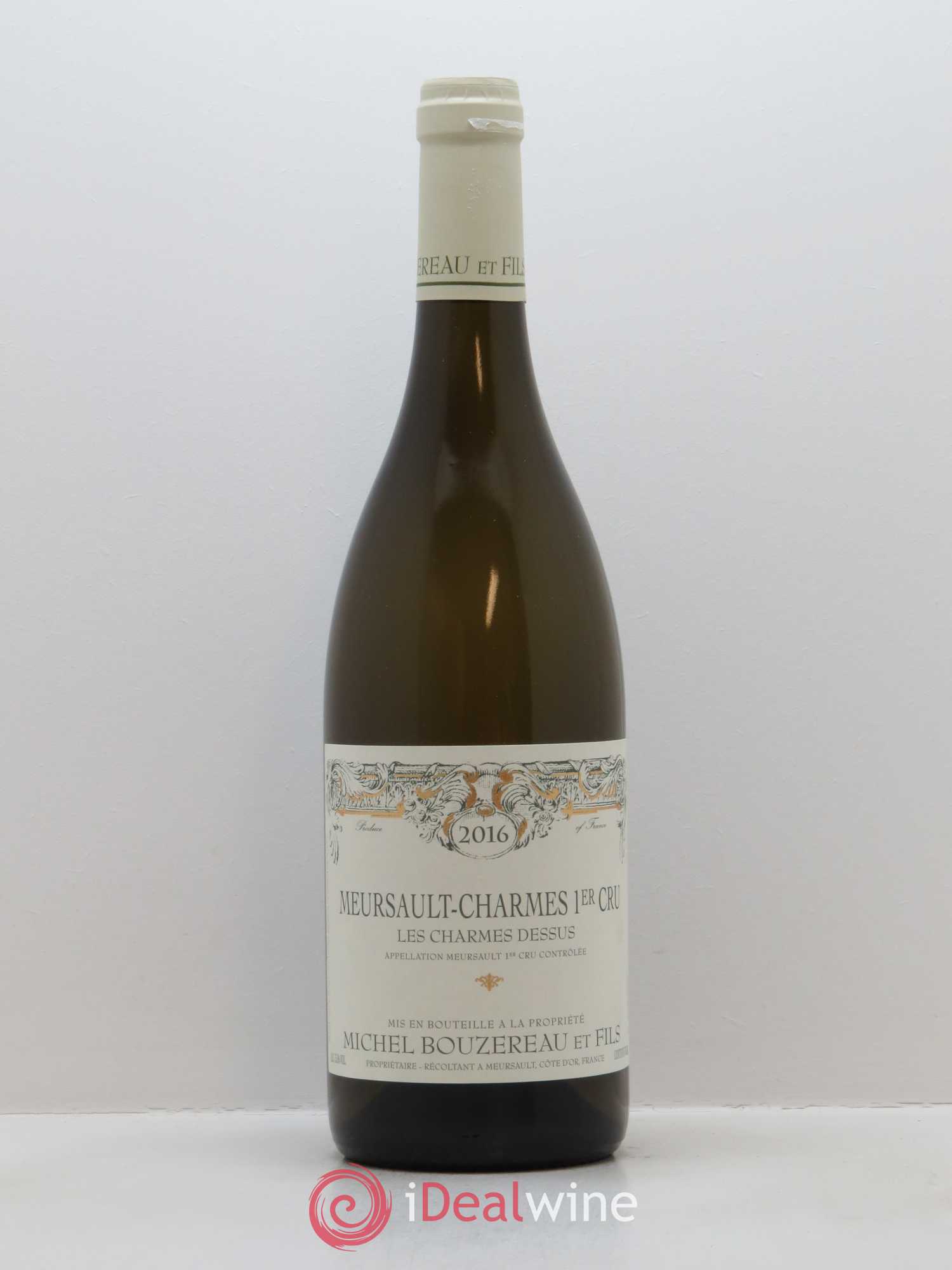 Meursault 1er Cru Charmes Les Charmes Dessus Michel Bouzereau et Fils (Domaine) 2016 - Lot de 1 bouteille - 0