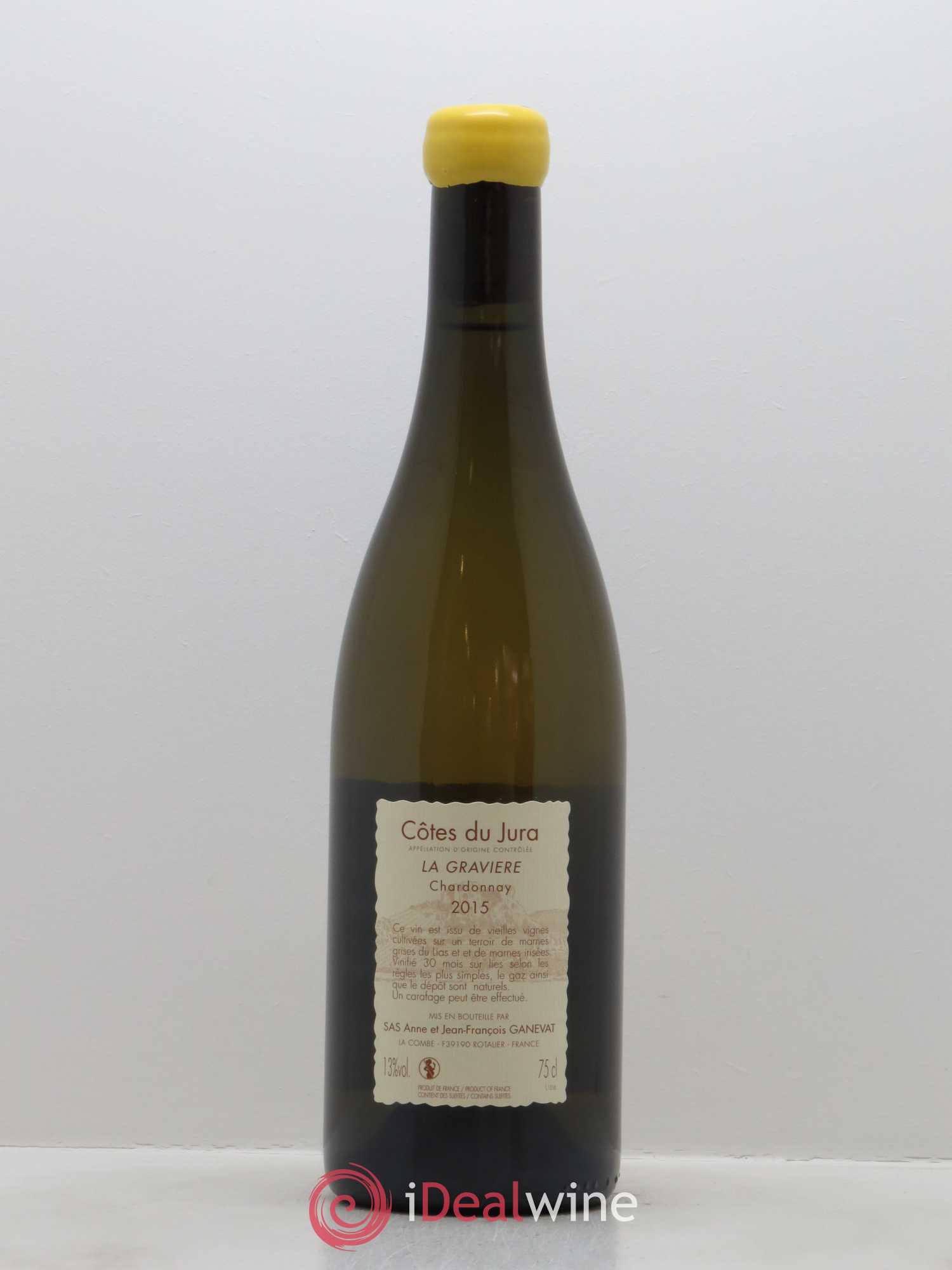 Côtes du Jura La Gravière Anne et Jean François Ganevat 2015 - Lot de 1 bouteille - 1