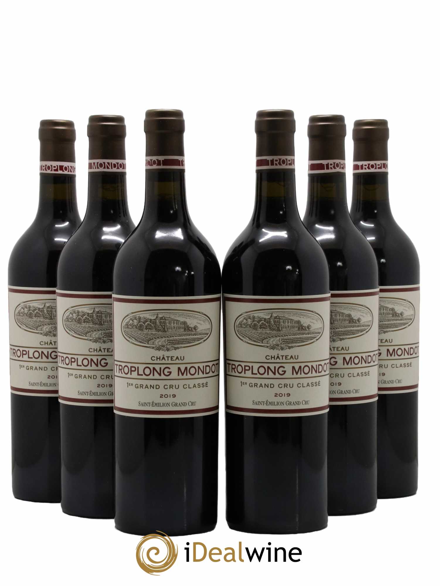 Château Troplong Mondot 1er Grand Cru Classé B 2019 - Lot de 6 bouteilles - 0