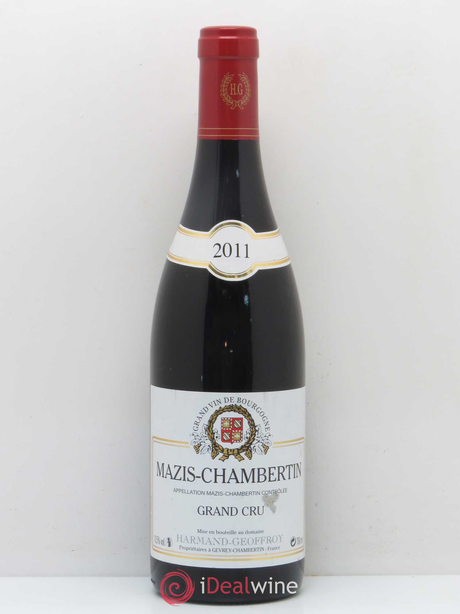 Mazis-Chambertin Grand Cru Harmand-Geoffroy (Domaine) 2011 - Lot de 1 bouteille - 0