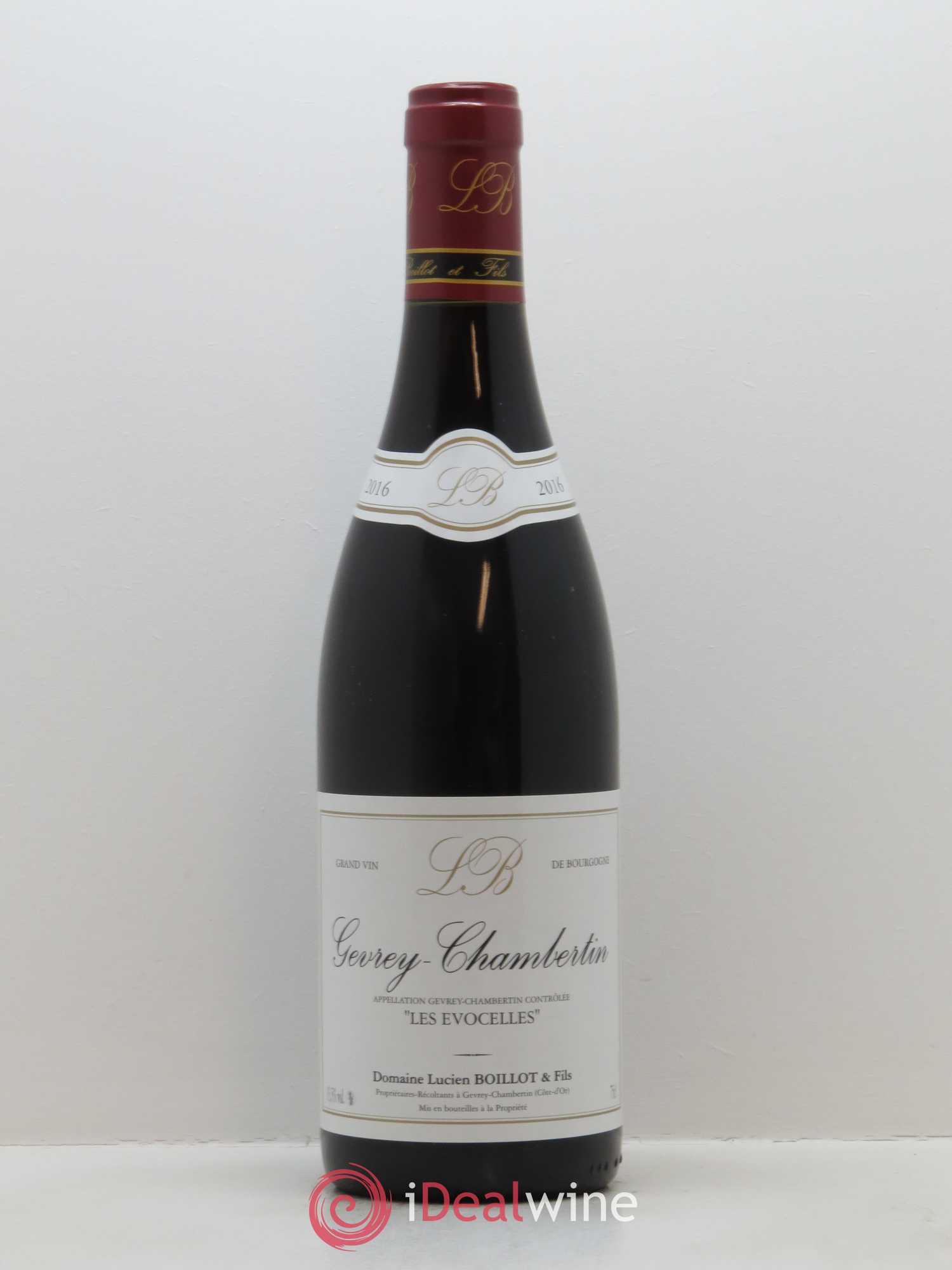 Gevrey-Chambertin Les Evocelles Lucien Boillot & Fils (Domaine) 2016 - Lot de 1 bouteille - 0