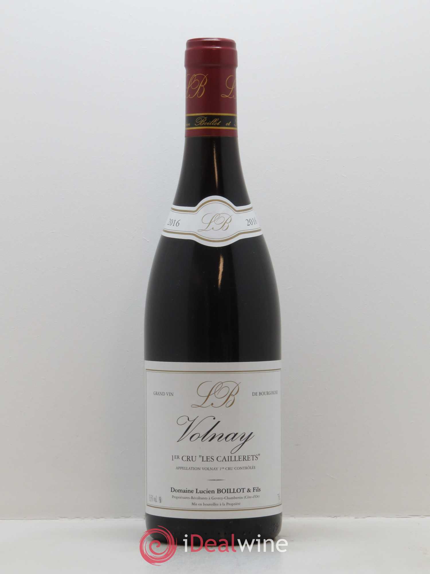 Volnay 1er Cru Les Caillerets Lucien Boillot & Fils (Domaine) 2016 - Lot de 1 bouteille - 0