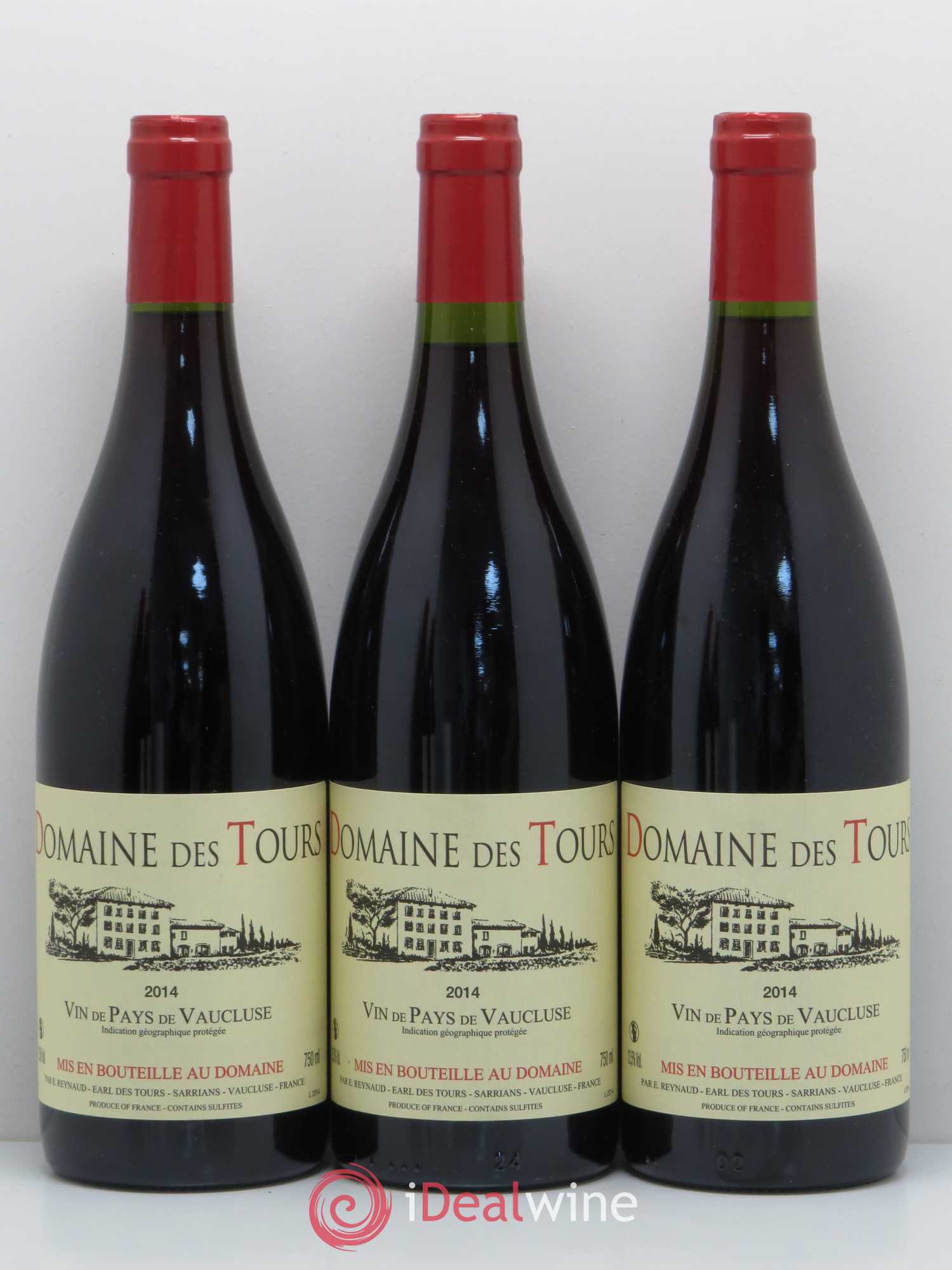 Vaucluse (Vin de Pays de Vaucluse) Domaine des Tours Emmanuel Reynaud 2014 - Lot de 5 bouteilles - 1
