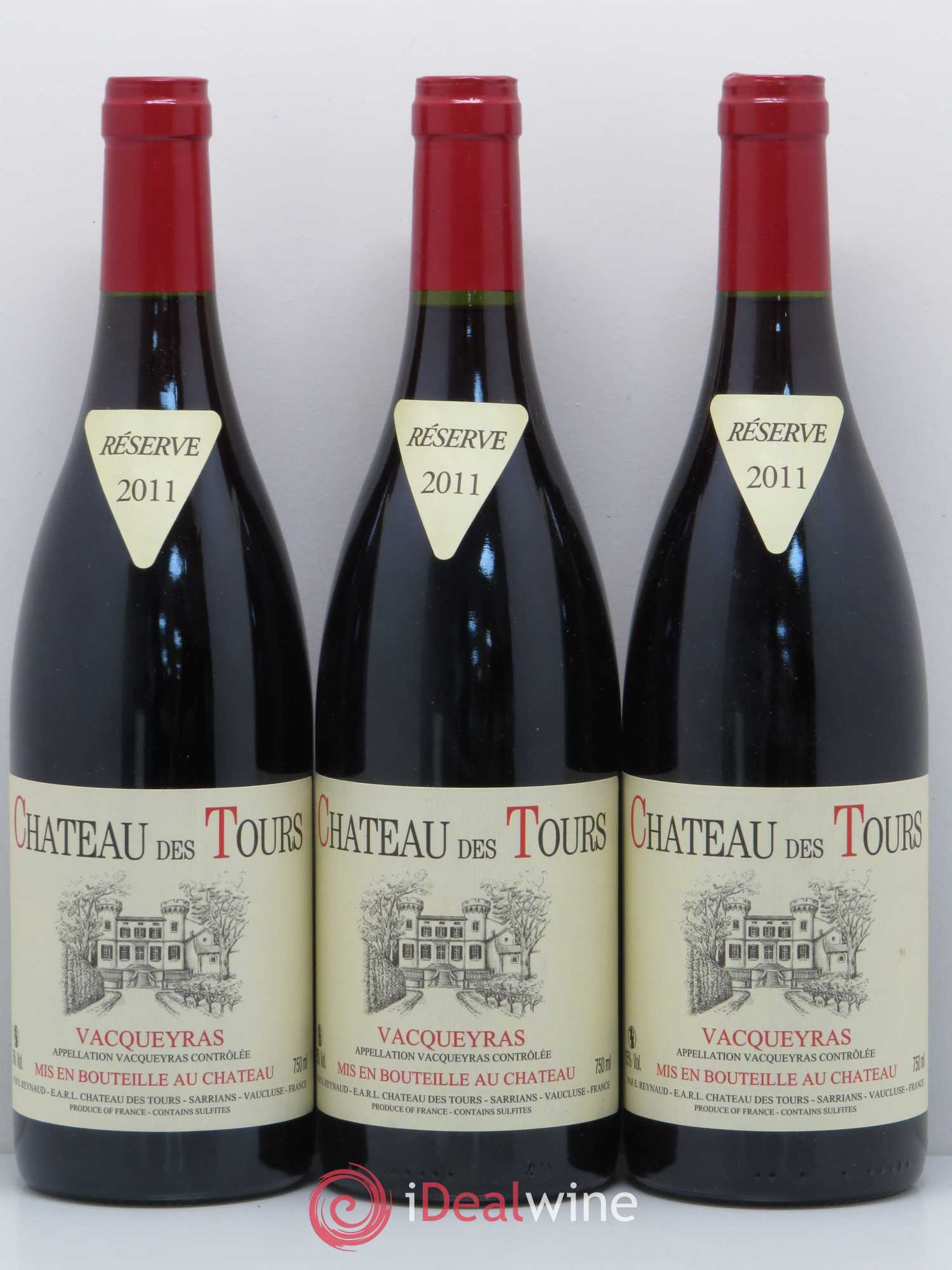 Vacqueyras Château des Tours Emmanuel Reynaud 2011 - Lot de 6 bouteilles - 2
