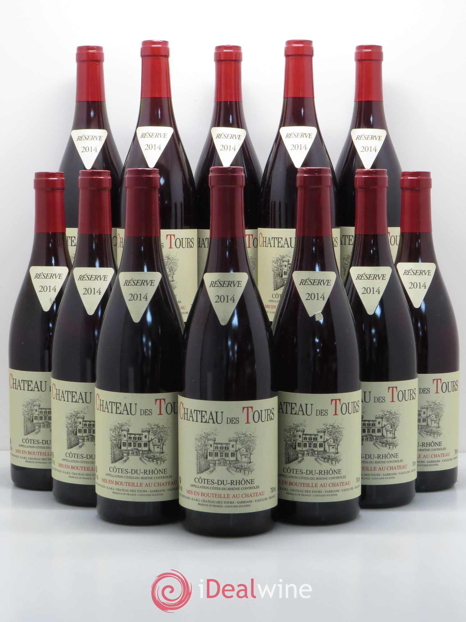 Côtes-du-Rhône Château des Tours Emmanuel Reynaud 2014 - Lot de 12 bouteilles - 0