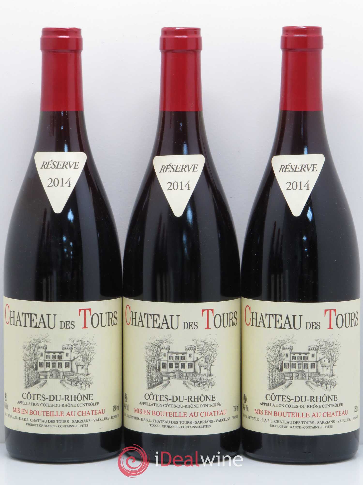 Côtes-du-Rhône Château des Tours Emmanuel Reynaud 2014 - Lot de 6 bouteilles - 1