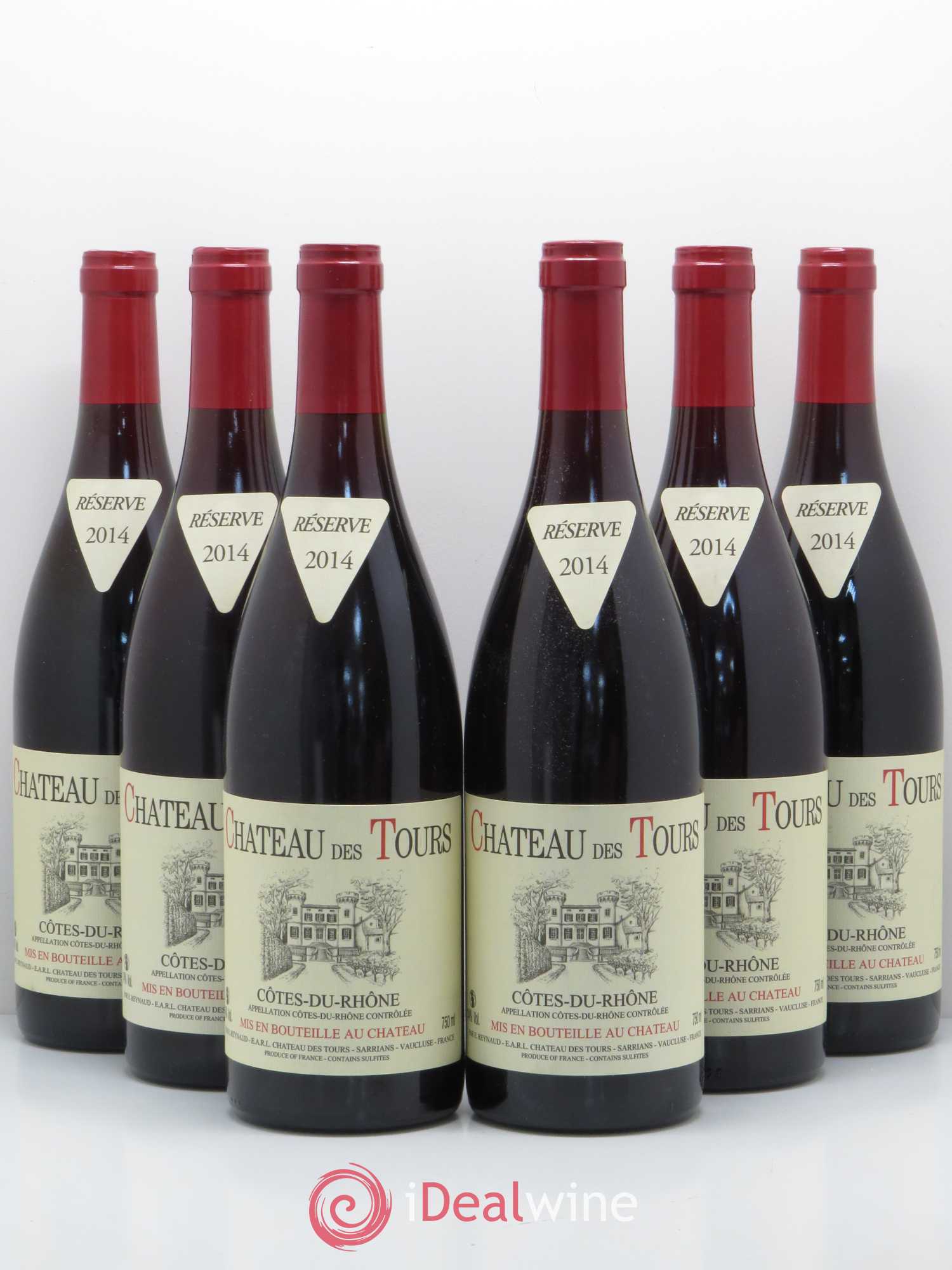 Côtes-du-Rhône Château des Tours Emmanuel Reynaud 2014 - Lot de 6 bouteilles - 0