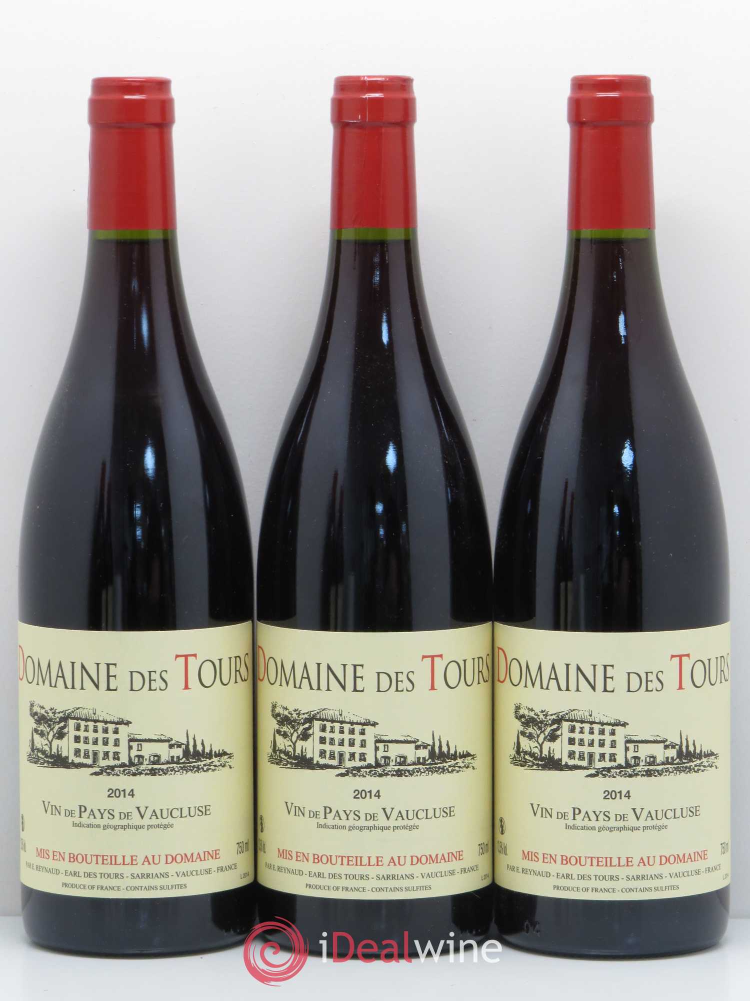 Vaucluse (Vin de Pays de Vaucluse) Domaine des Tours Emmanuel Reynaud 2014 - Lot de 5 bouteilles - 1
