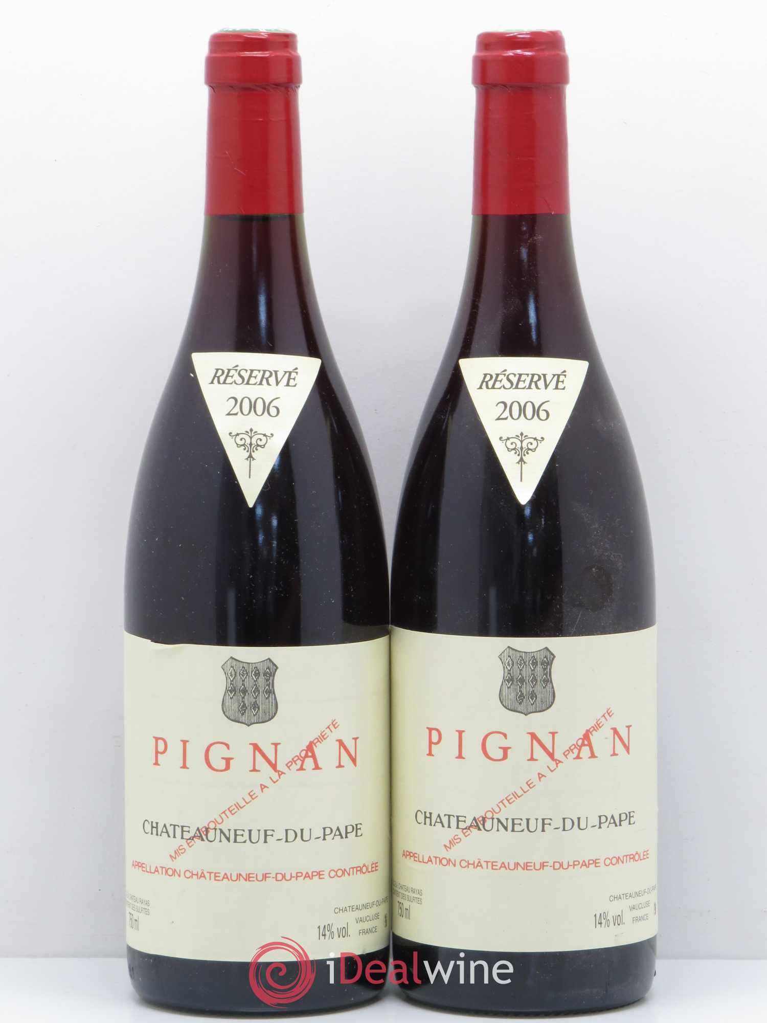 Châteauneuf-du-Pape Pignan Emmanuel Reynaud 2006 - Lot de 2 bouteilles - 0