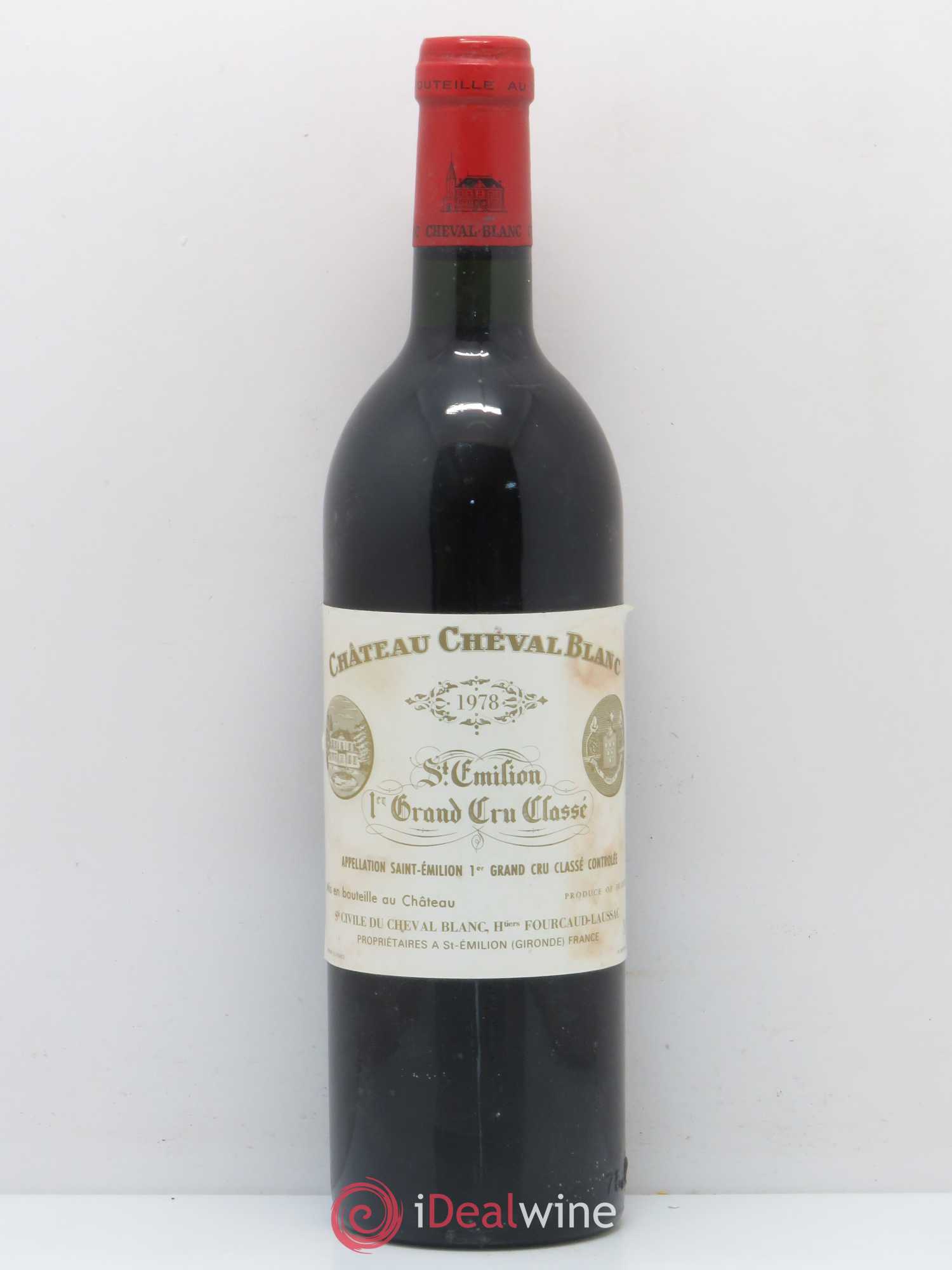 Château Cheval Blanc 1er Grand Cru Classé A 1978 - Lot de 1 bouteille - 0