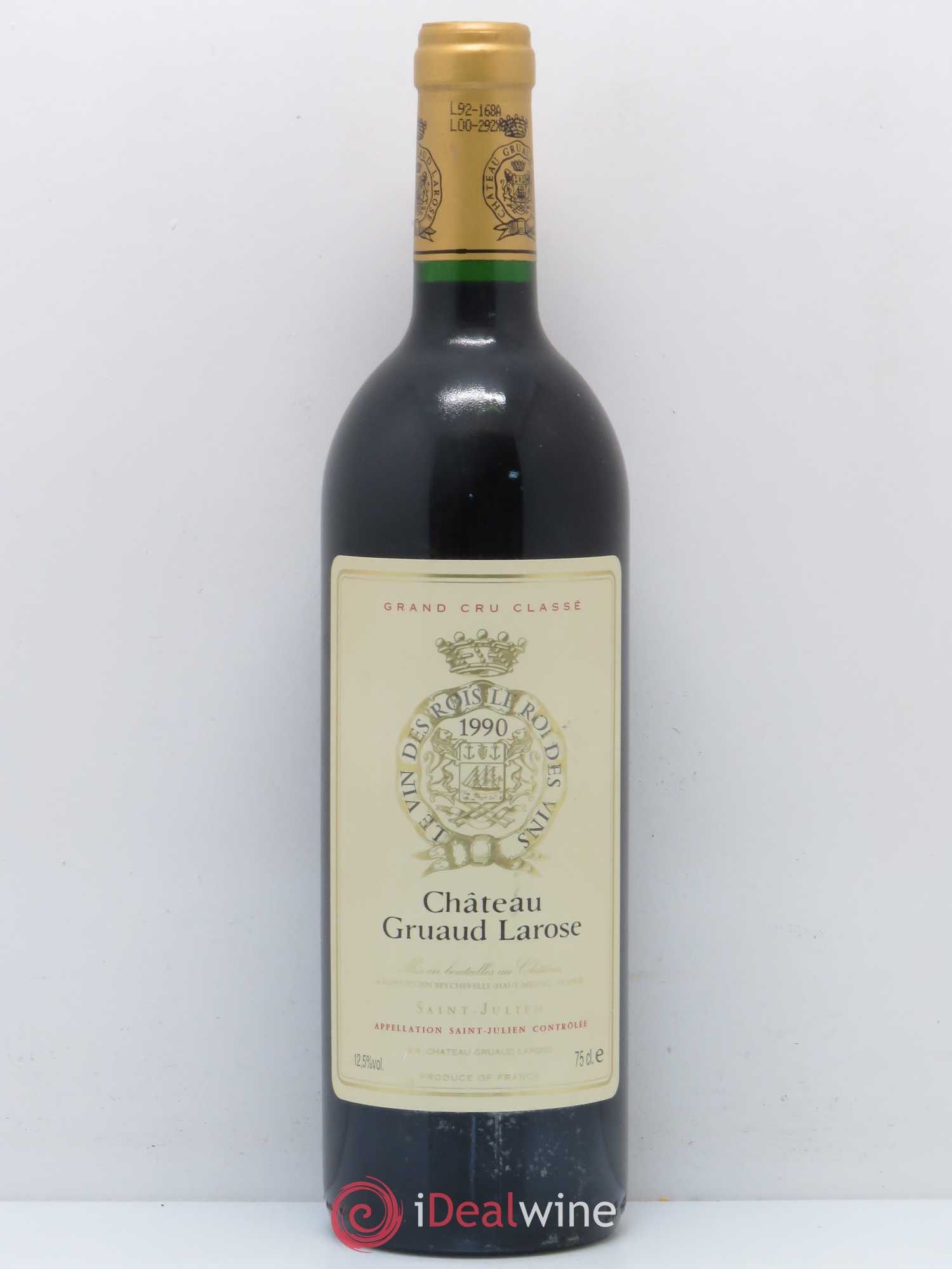 Château Gruaud Larose 2ème Grand Cru Classé 1990 - Lot de 1 bouteille - 0