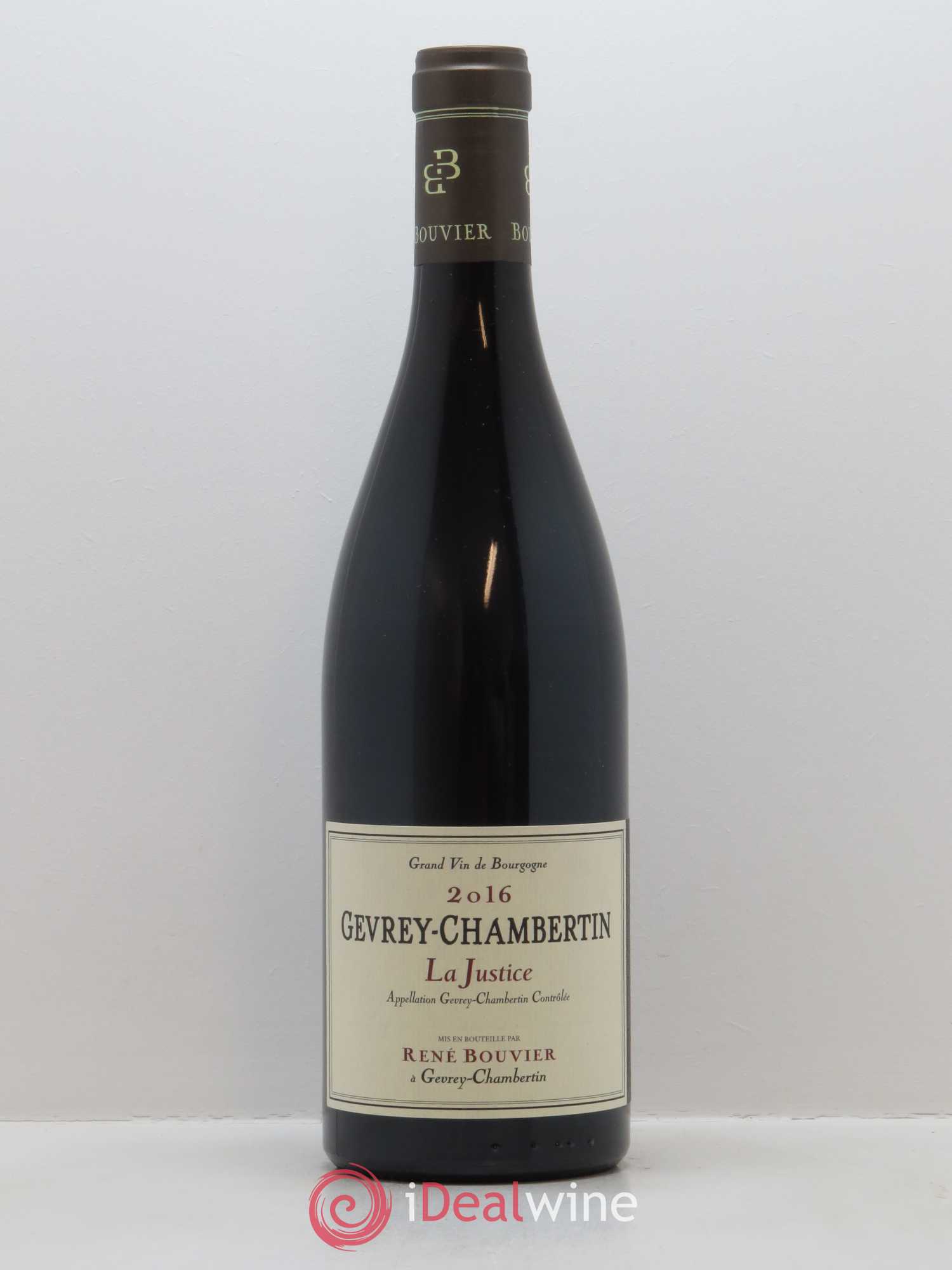 Gevrey-Chambertin La Justice René Bouvier (Domaine) 2016 - Lot de 1 bouteille - 0