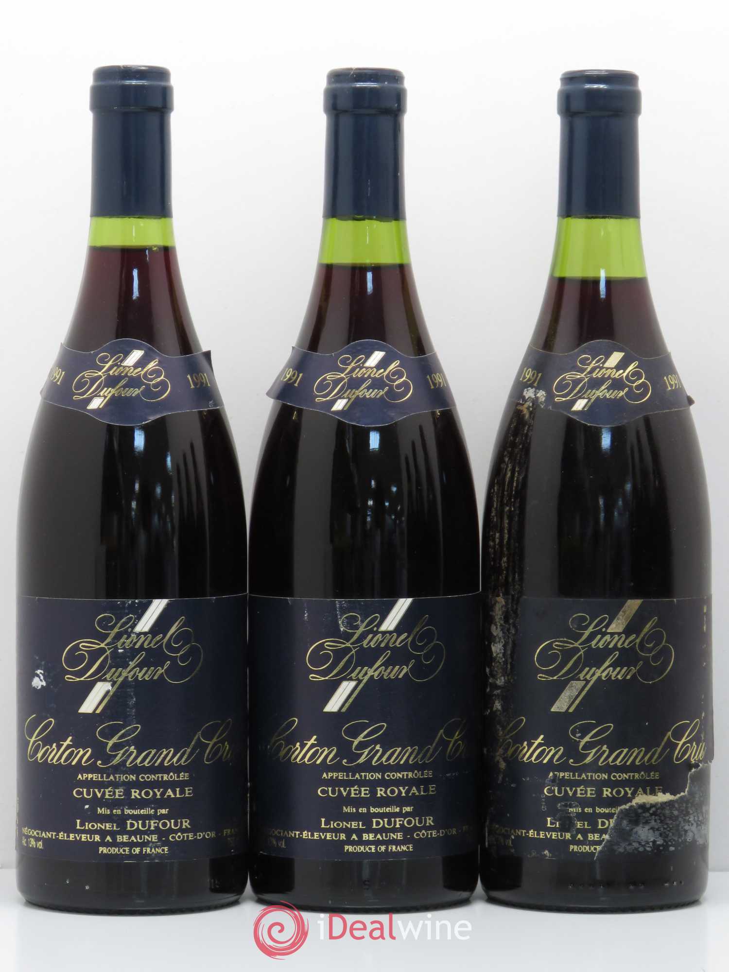 Corton Grand Cru Cuvée Royale Lionel Dufour 1991 - Lot de 6 bouteilles - 1