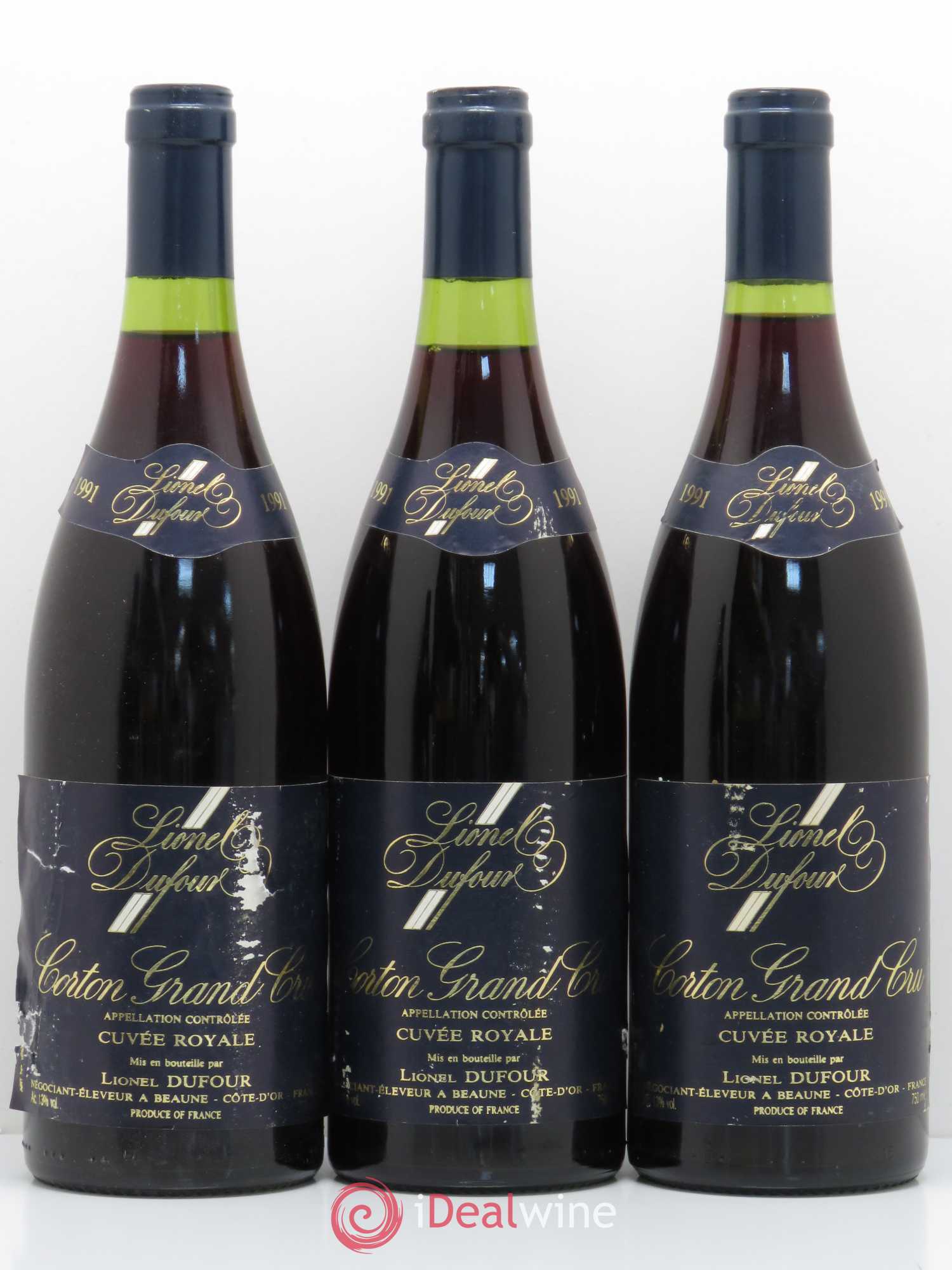 Corton Grand Cru Cuvée Royale Lionel Dufour 1991 - Lot de 6 bouteilles - 2