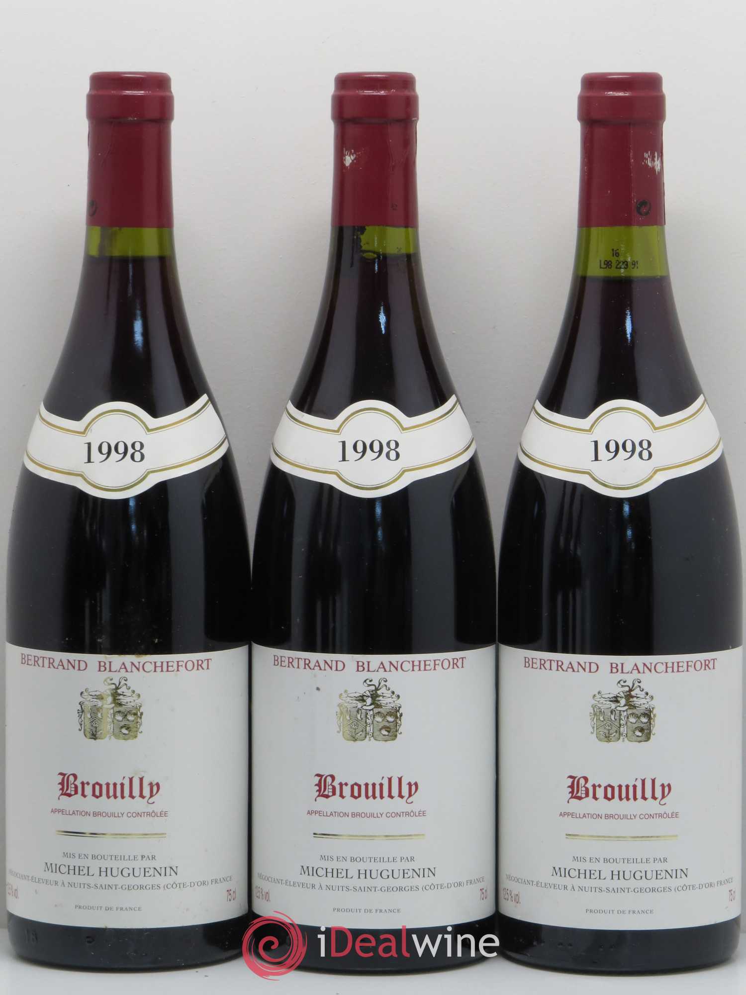 Brouilly Michel Huguenin 1998 - Lot de 6 bouteilles - 1