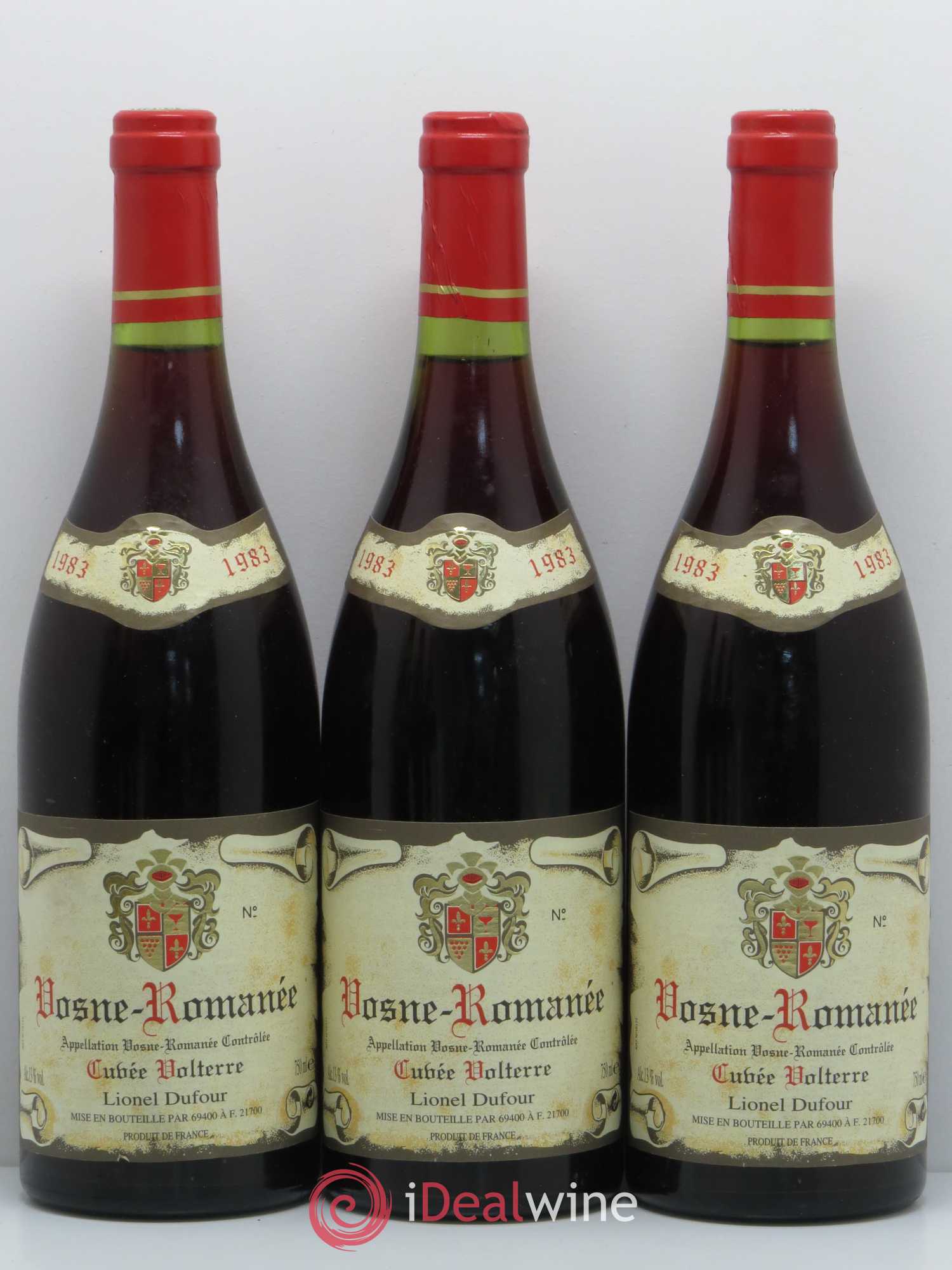 Vosne-Romanée Cuvée Volterre Lionel Dufour 1983 - Posten von 6 Flaschen - 1
