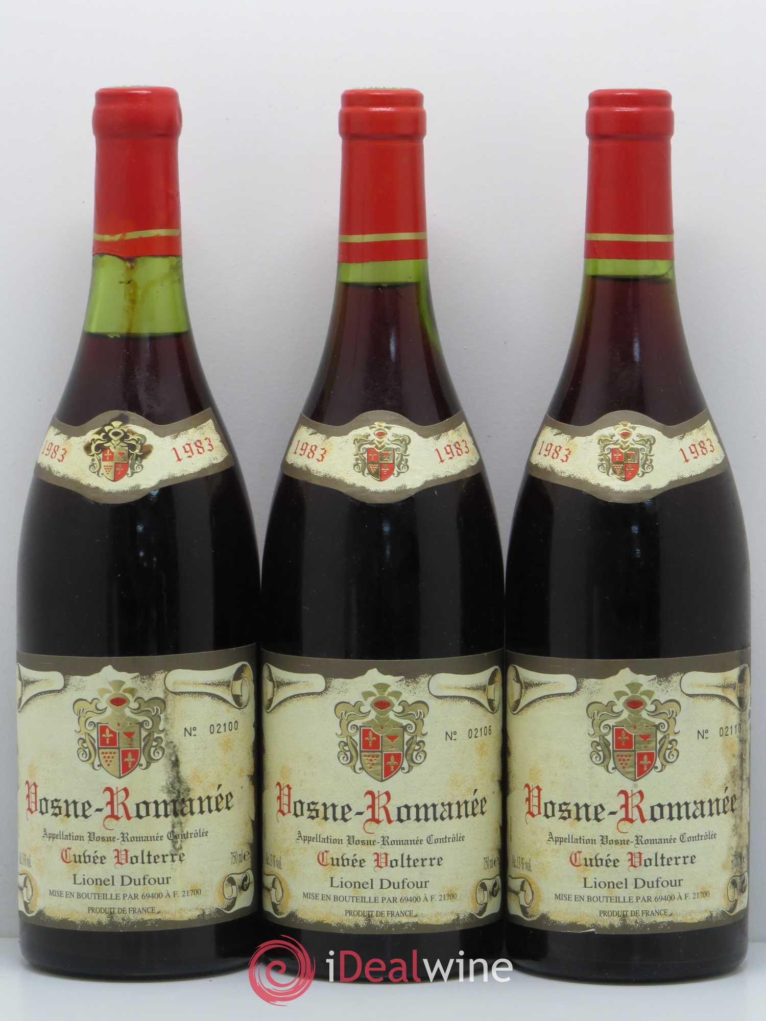 Vosne-Romanée Cuvée Volterre Lionel Dufour 1983 - Posten von 6 Flaschen - 2