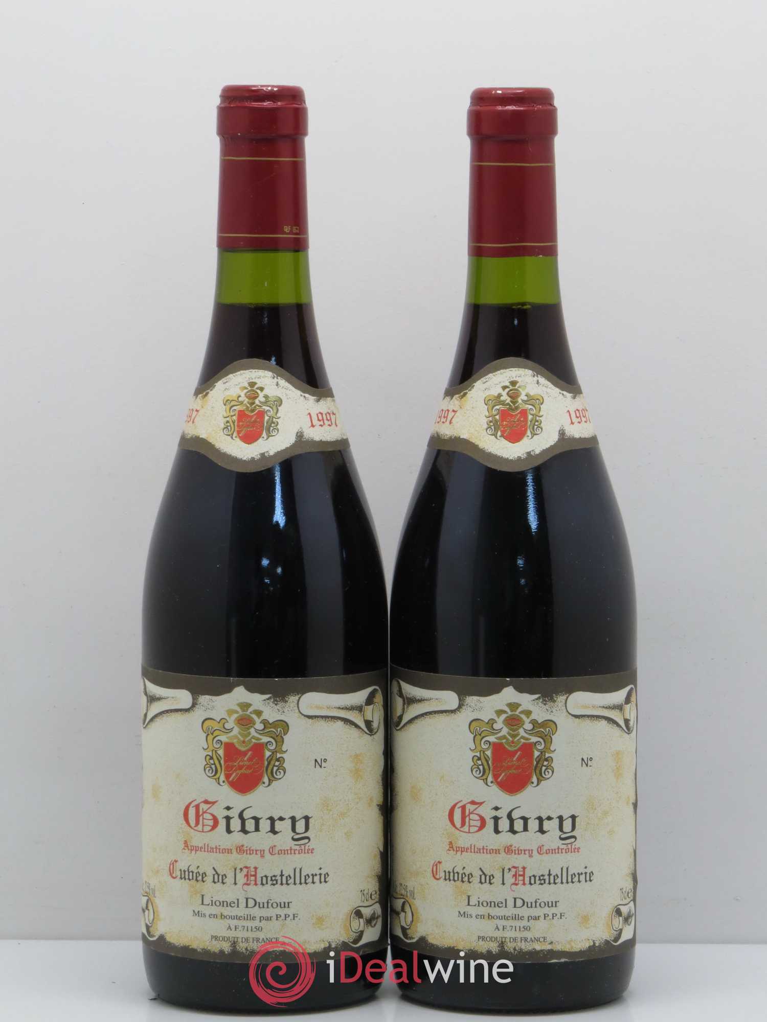 Givry Cuvee De L'Hostellerie Lionel Dufour 1997 - Posten von 2 Flaschen - 0
