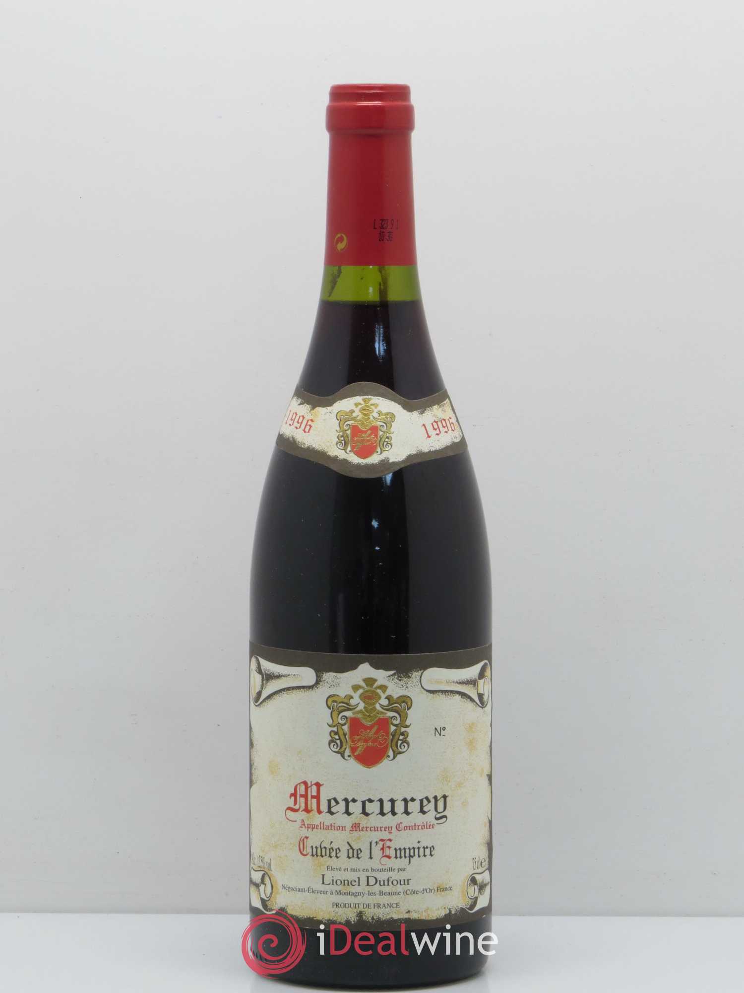 Mercurey Cuvee De L'Empire Lionel Dufour 1996 - Posten von 1 Flasche - 0
