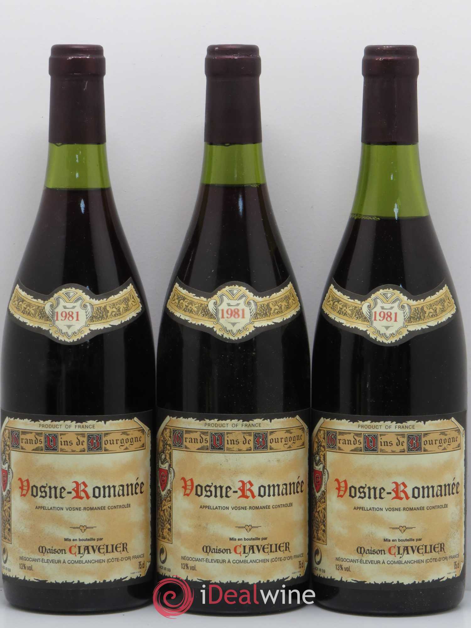 Vosne-Romanée Clavelier 1981 - Posten von 5 Flaschen - 1