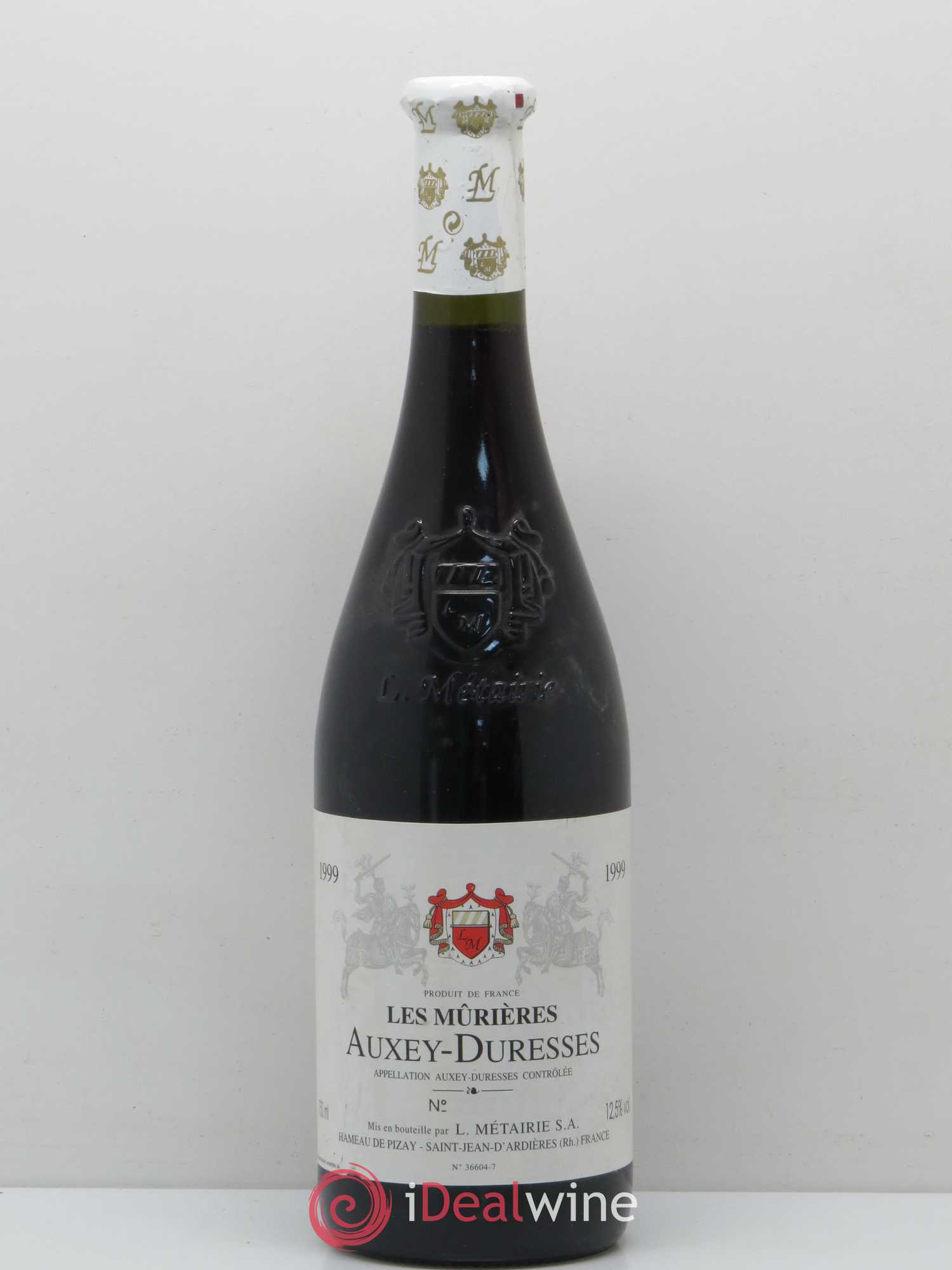 Auxey-Duresses Les Mûreres L. Metairie 1999 - Posten von 1 Flasche - 0