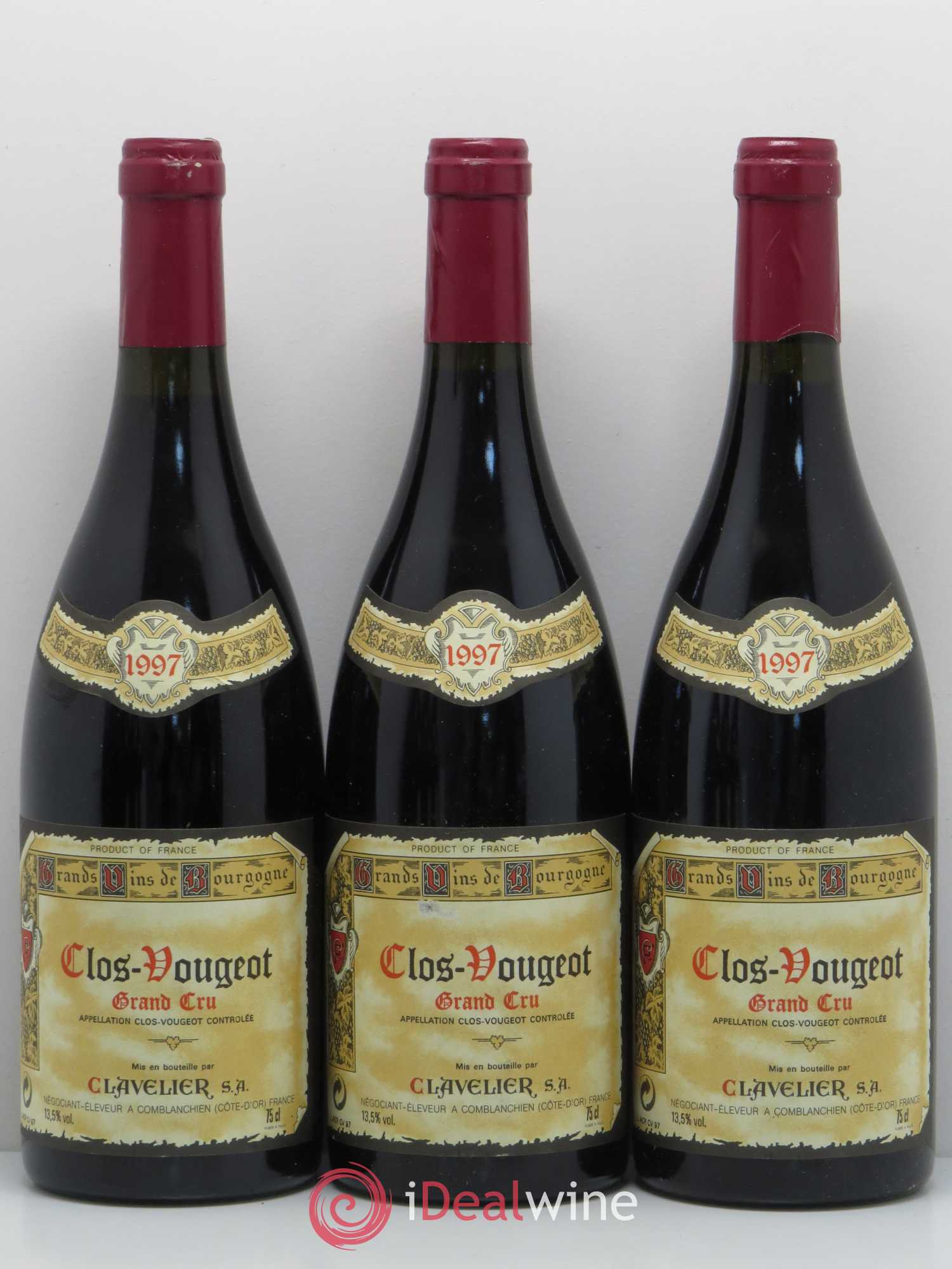 Clos de Vougeot Grand Cru Clavelier 1997 - Lot de 6 bouteilles - 1