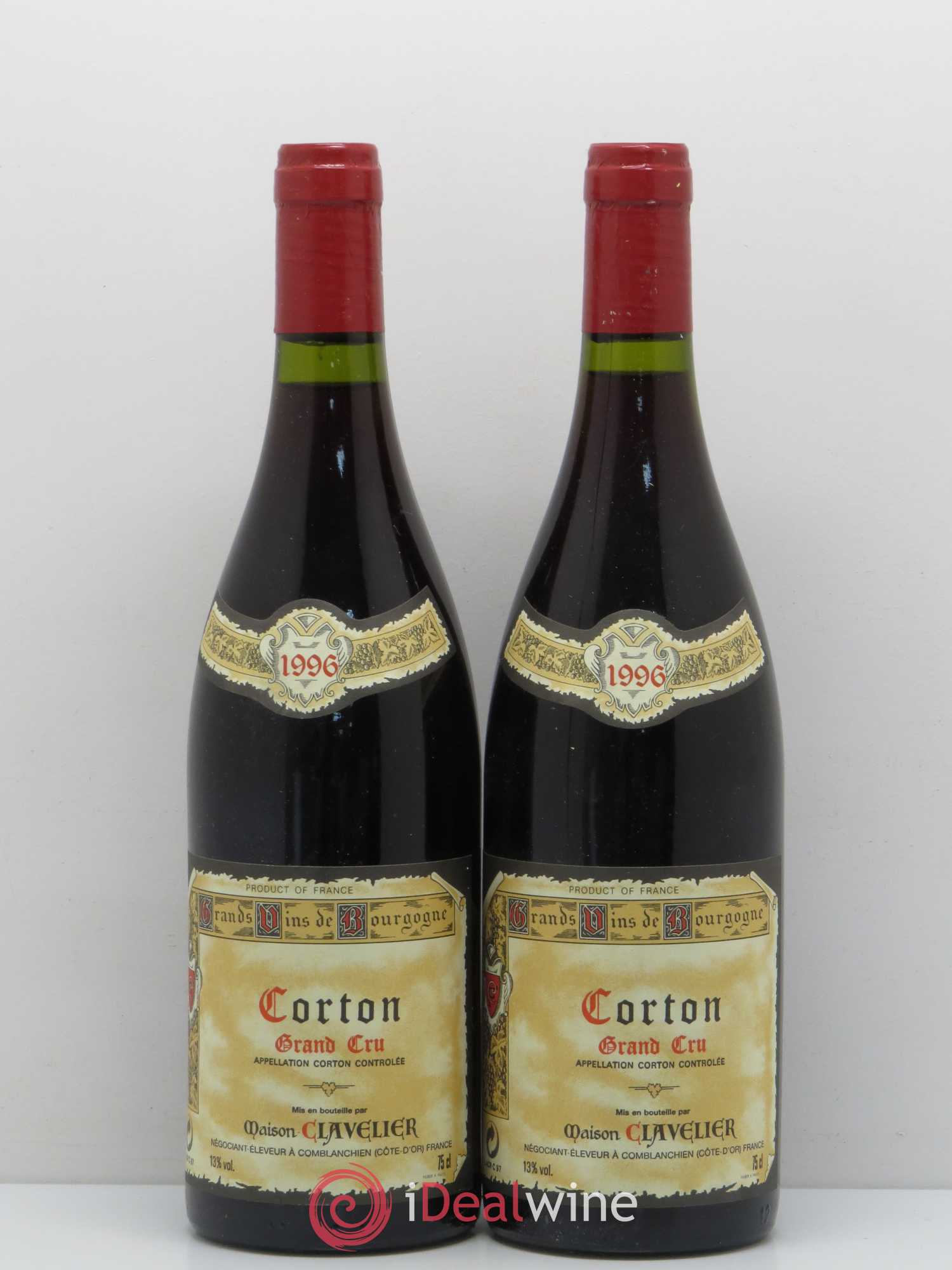 Corton Grand Cru Clavelier 1996 - Lot de 5 bouteilles - 2