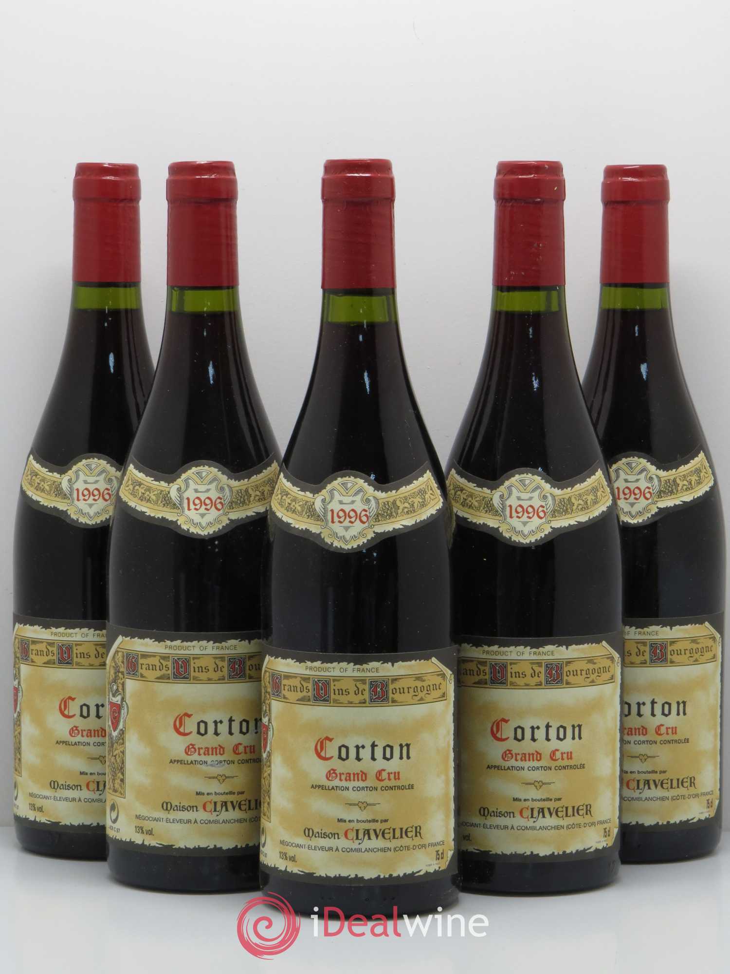 Corton Grand Cru Clavelier 1996 - Lot de 5 bouteilles - 0