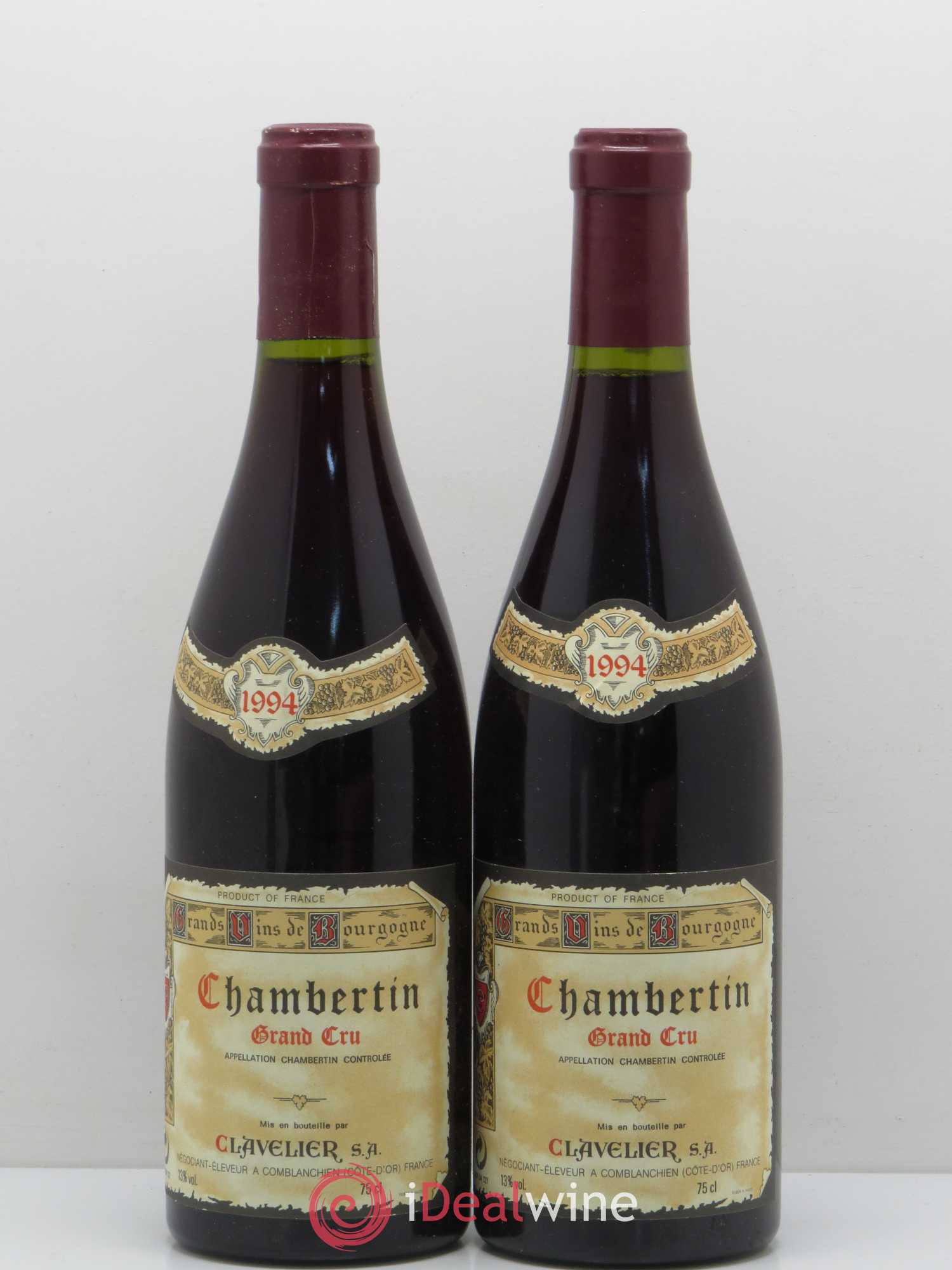 Chambertin Grand Cru Clavelier 1994 - Lot de 2 bouteilles - 0