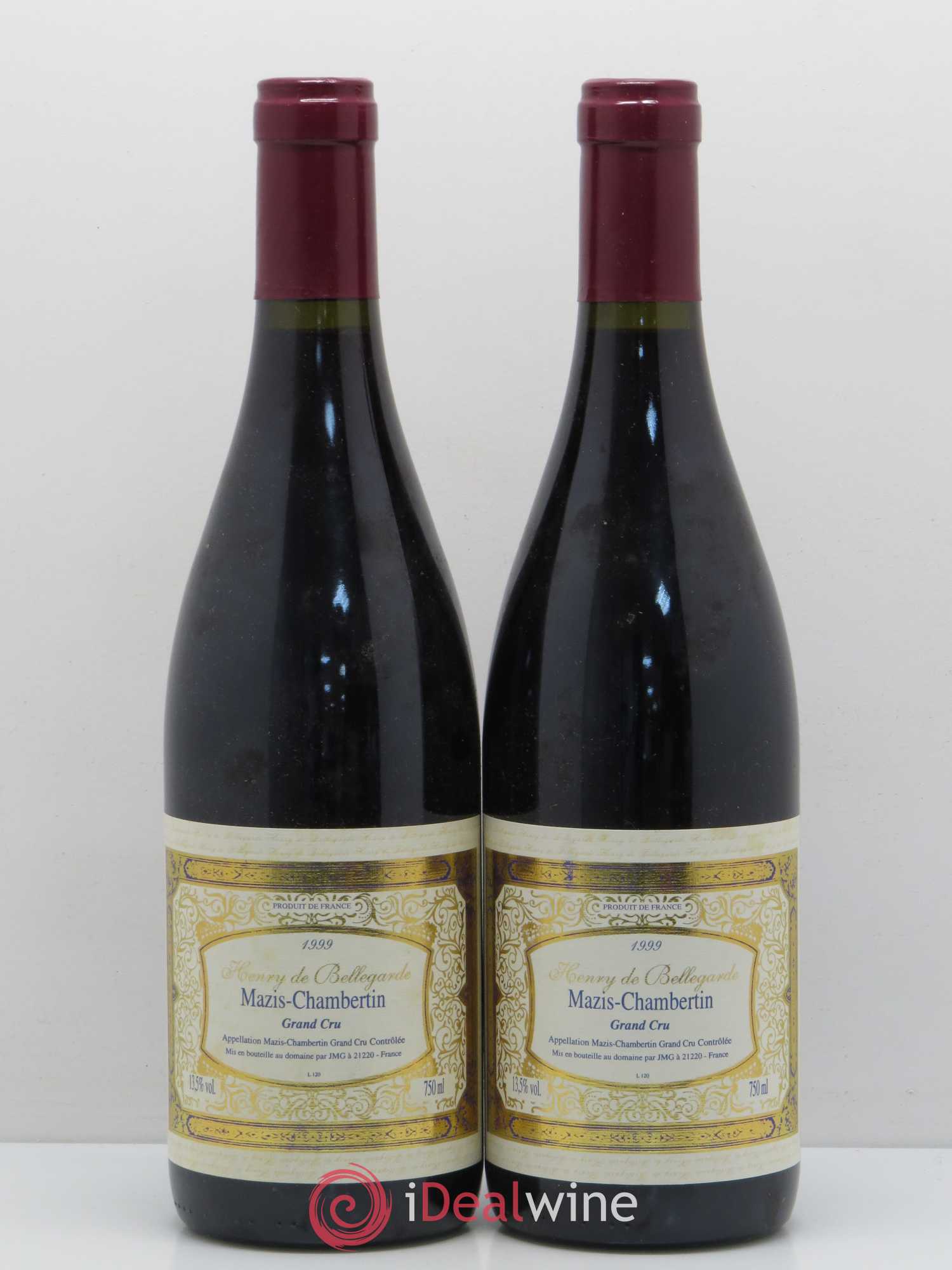 Mazis-Chambertin Grand Cru Henry De Bellegarde 1999 - Posten von 2 Flaschen - 0